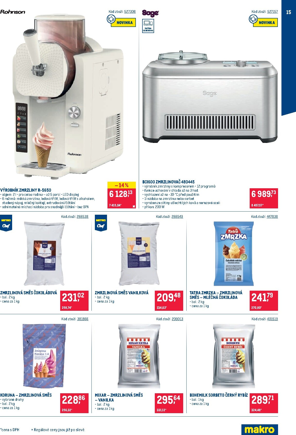 makro - Budoucí Makro - Zmrzliny - Distribuce leták platný od úterý 21.04.2026 do pondělí 18.05.2026 - page: 15