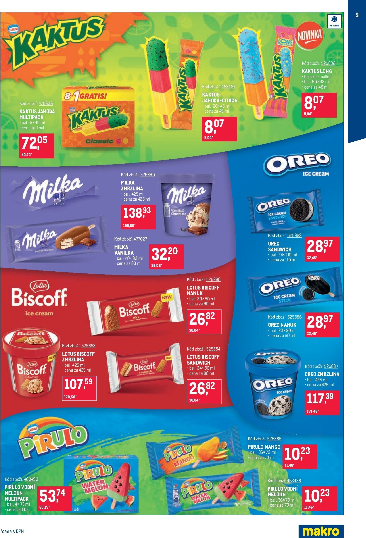 makro - Budoucí Makro - Zmrzliny - Distribuce leták platný od úterý 21.04.2026 do pondělí 18.05.2026 - page: 9