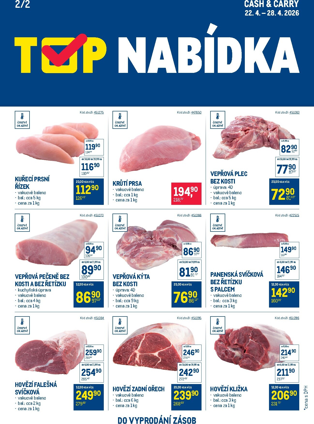 makro - Aktuální Makro - TOP maso leták platný od středy 22.04.2026 do úterý 28.04.2026 - page: 2