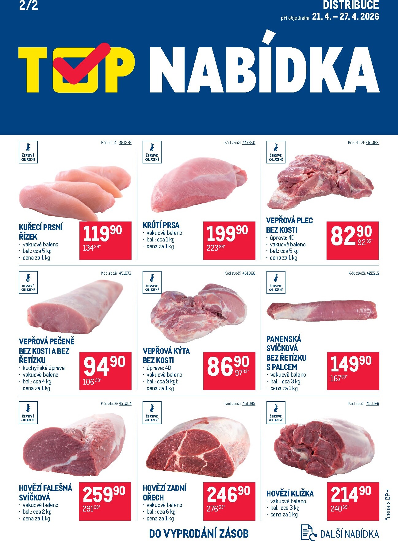 makro - Aktuální Makro - TOP maso - Distribuce leták platný od úterý 21.04.2026 do pondělí 27.04.2026 - page: 2