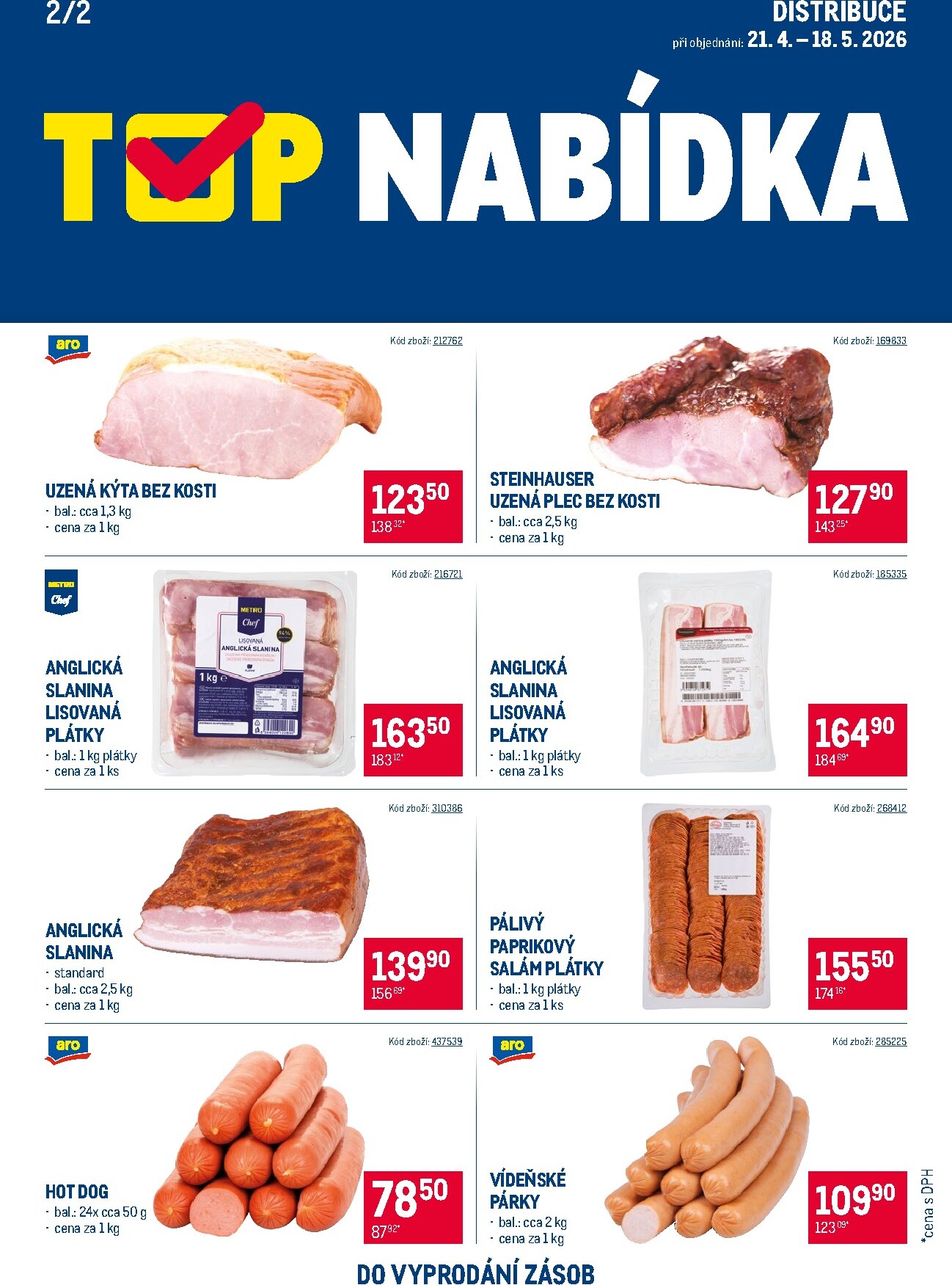 makro - Aktuální Makro - TOP uzeniny - Distribuce leták platný od úterý 21.04.2026 do pondělí 18.05.2026 - page: 2