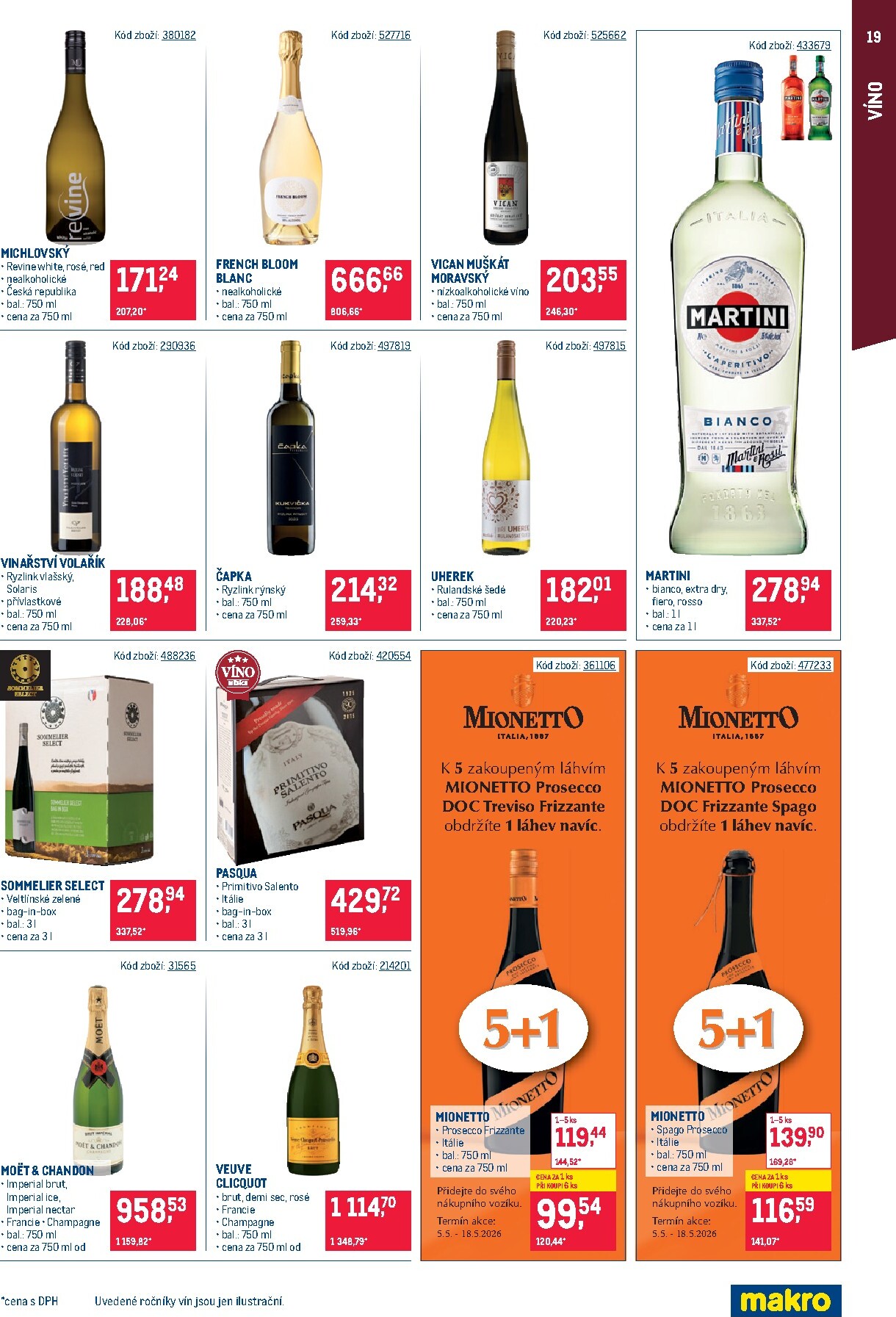 makro - Aktuální Makro - Gastronomie - Distribuce leták platný od úterý 05.05.2026 do pondělí 18.05.2026 - page: 19