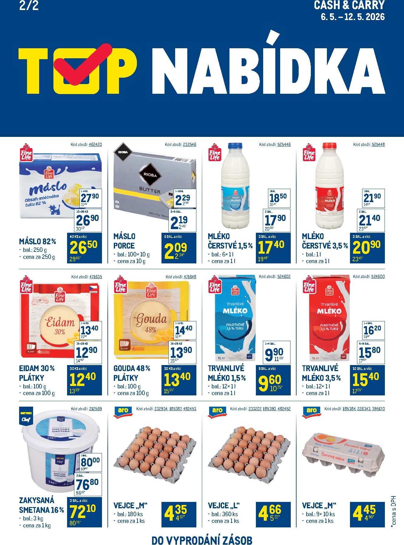 makro - Aktuální Makro - TOP mléčné výrobky leták platný od středy 06.05.2026 do úterý 19.05.2026 - page: 2