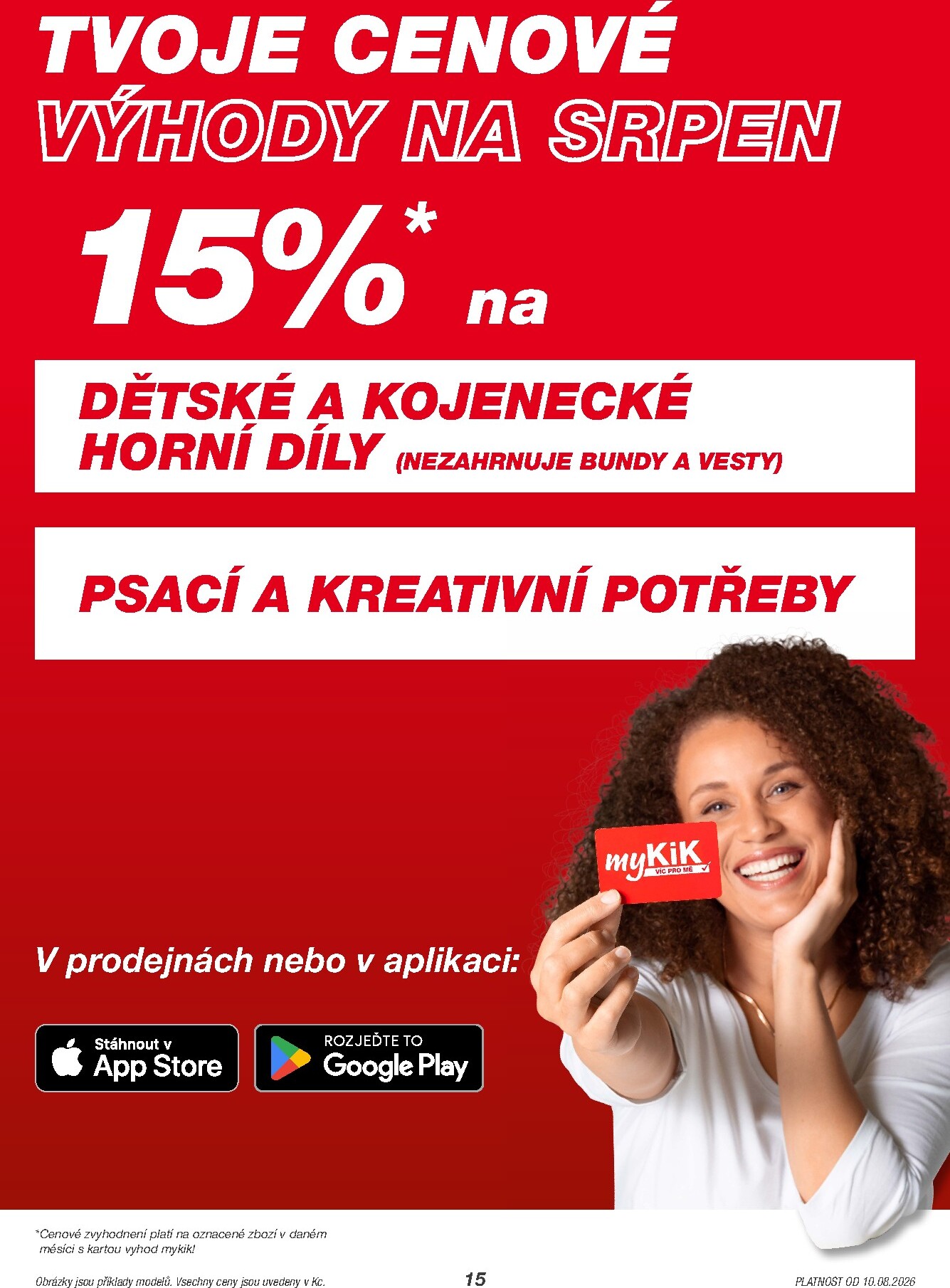 kik - Kik leták na příští týden od pondělí 10.08.2026 do čtvrtka 10.09.2026 - page: 15