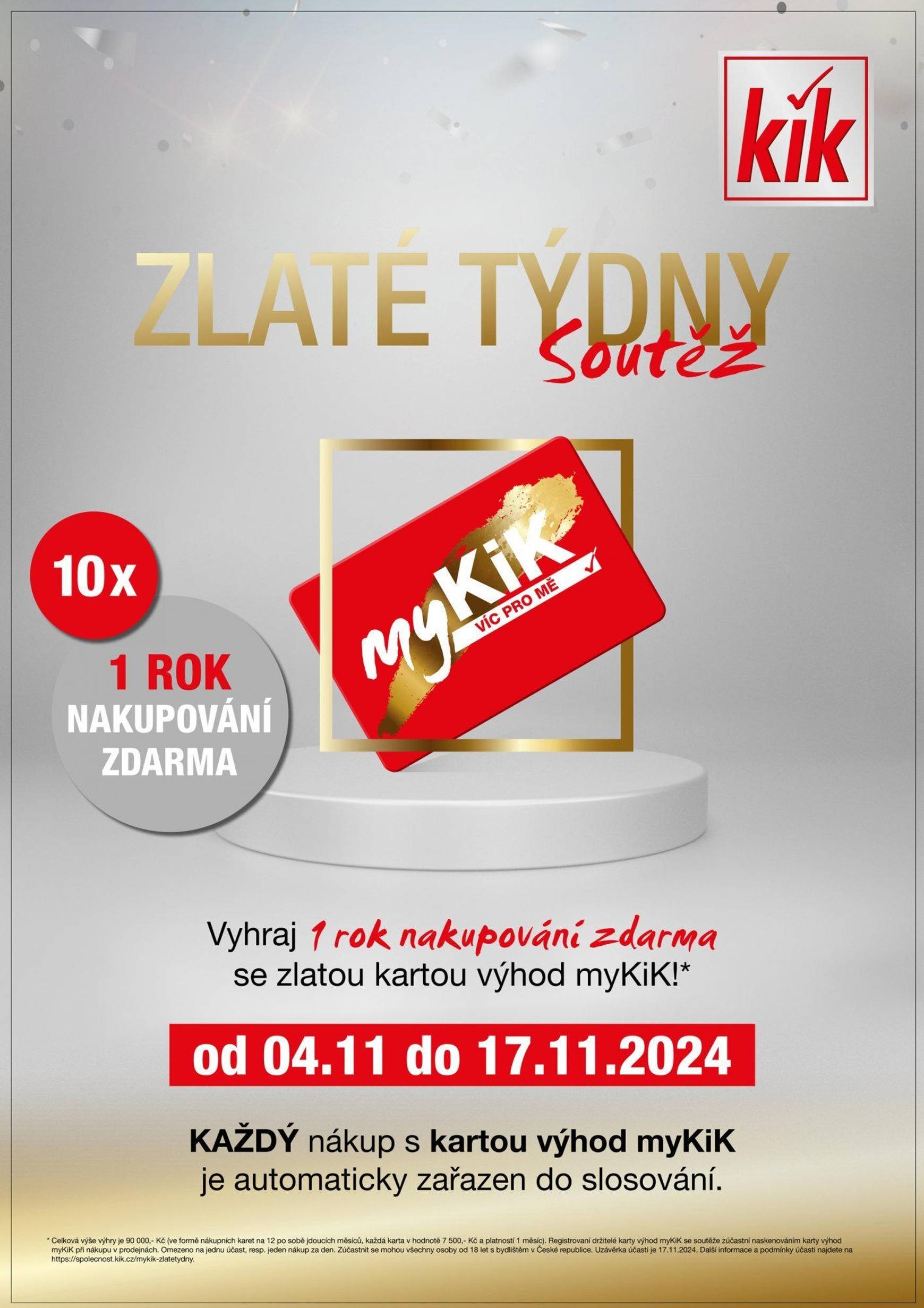 kik - Leták Kik - Zlaté týdny od 04.11. do 17.11.