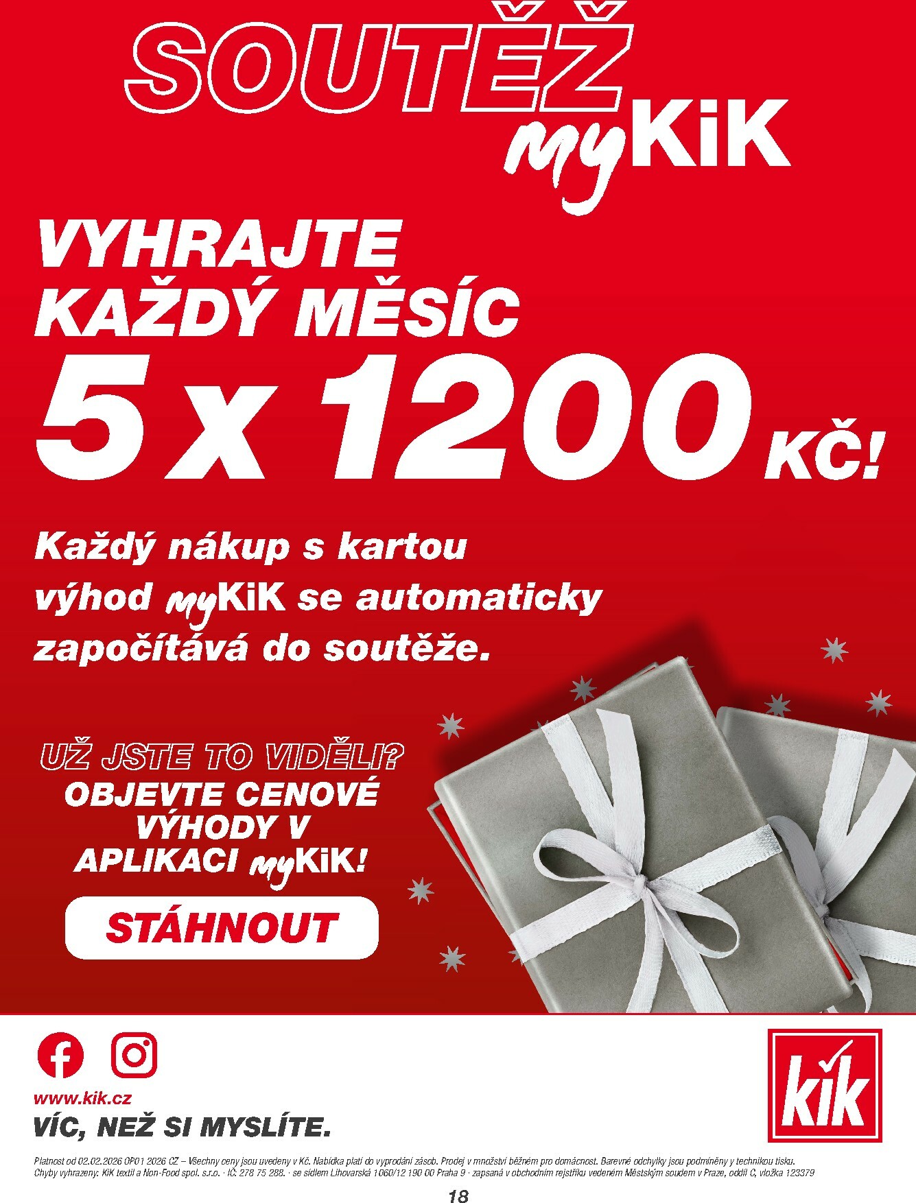 kik - KiK leták platný od pondělí 02.02.2026 do neděle 22.02.2026 - page: 18