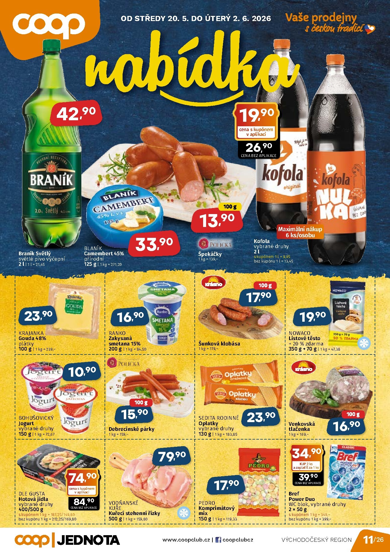 coop - Aktuální Coop - Východní Čechy leták platný od středy 20.05.2026 do úterý 02.06.2026