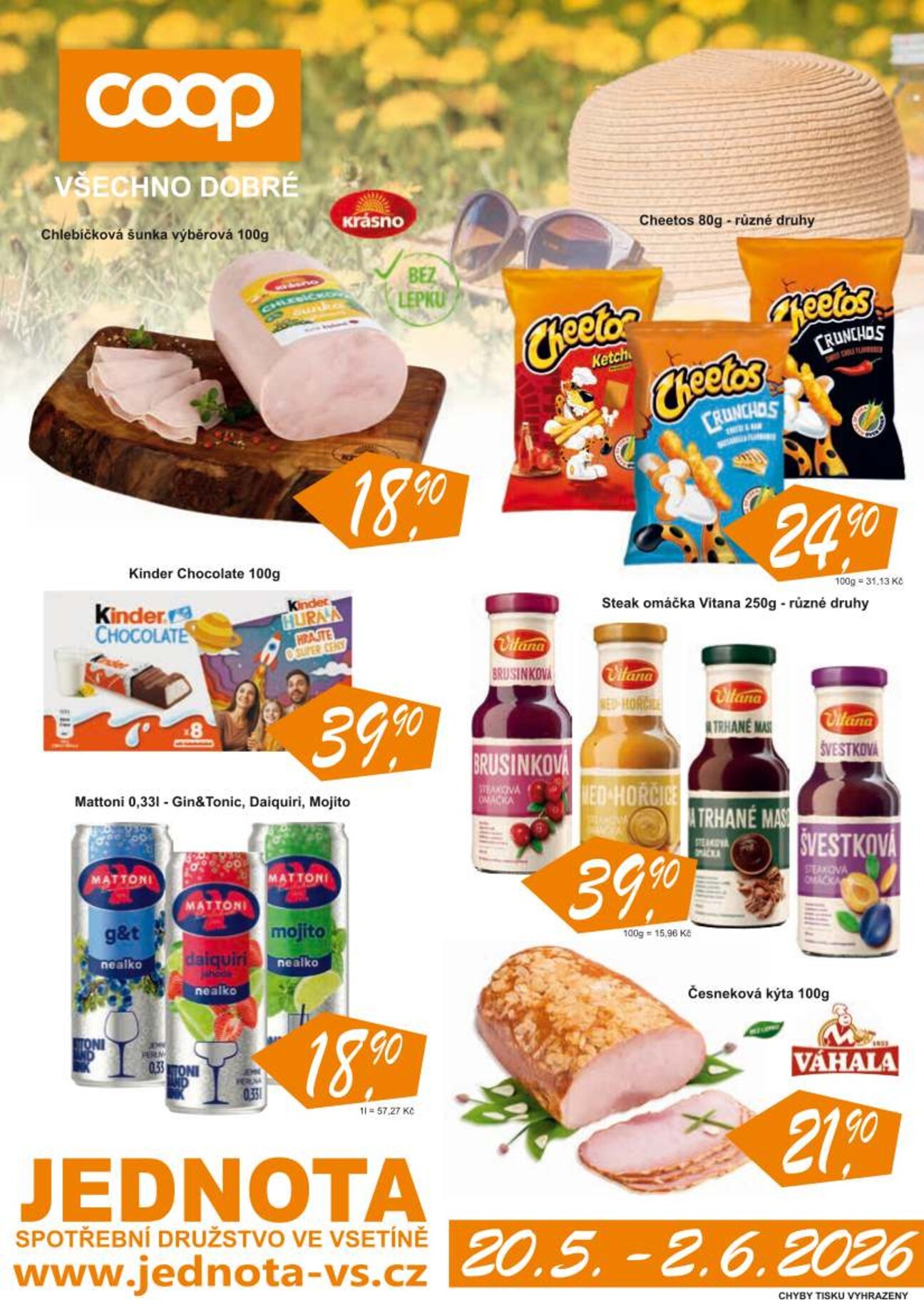 coop - Aktuální COOP Jednota leták platný od středy 20.05.2026 do úterý 02.06.2026