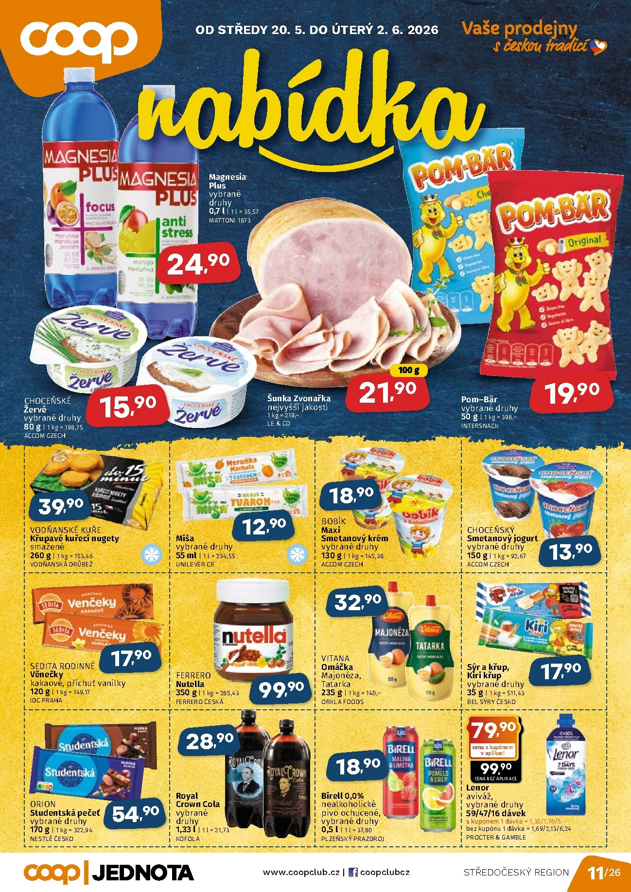 coop - Aktuální Coop - Střední Čechy leták platný od středy 20.05.2026 do úterý 02.06.2026