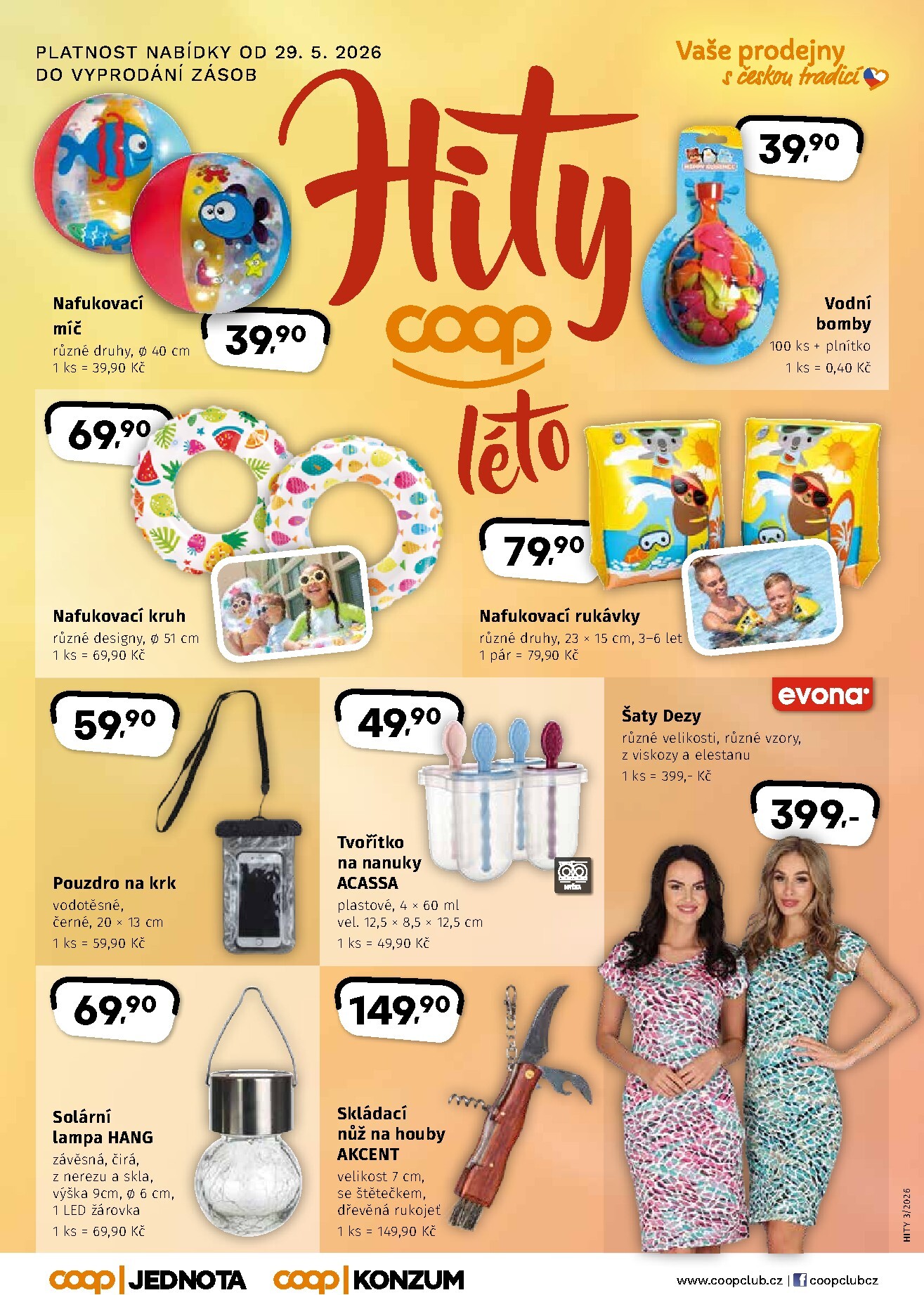 coop - Aktuální Coop - Hity léta leták platný od pátku 29.05.2026 do neděle 02.08.2026