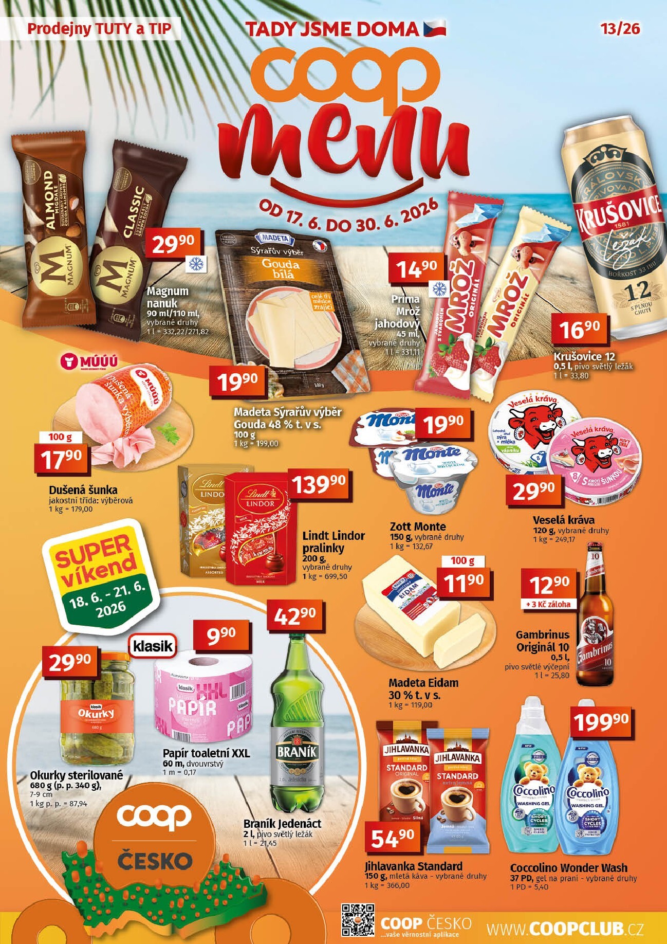 coop - Aktuální Coop leták platný od středy 17.06.2026 do úterý 30.06.2026