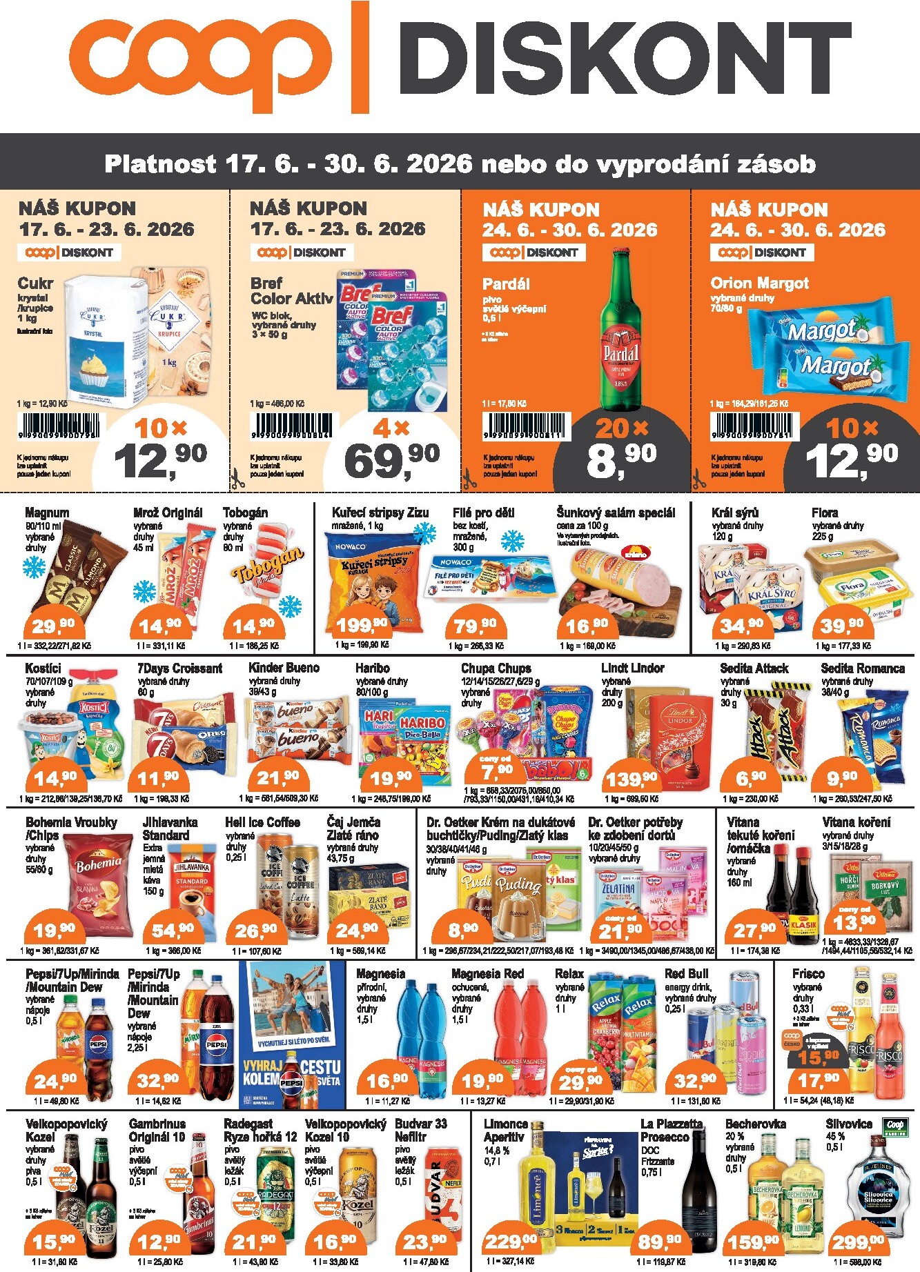 coop - Aktuální Coop - Diskont leták platný od středy 17.06.2026 do úterý 30.06.2026