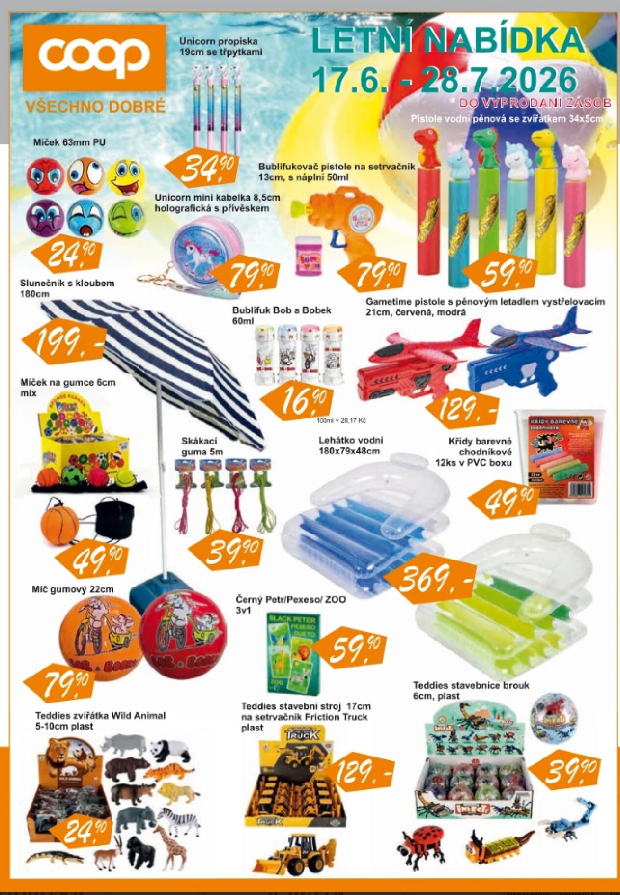 coop - Aktuální Coop - Letní nabídka leták platný od středy 17.06.2026 do úterý 28.07.2026