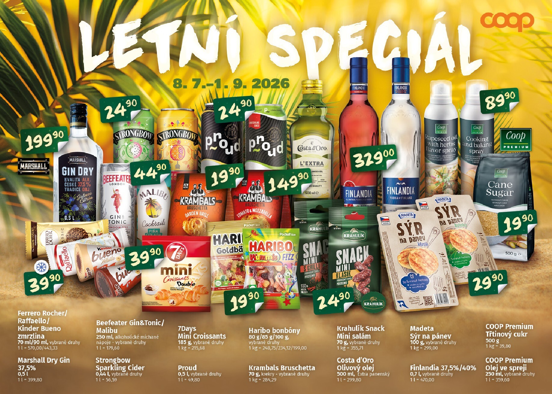 coop - Aktuální Coop - Delikates Letní speciál leták platný od středy 08.07.2026 do úterý 01.09.2026