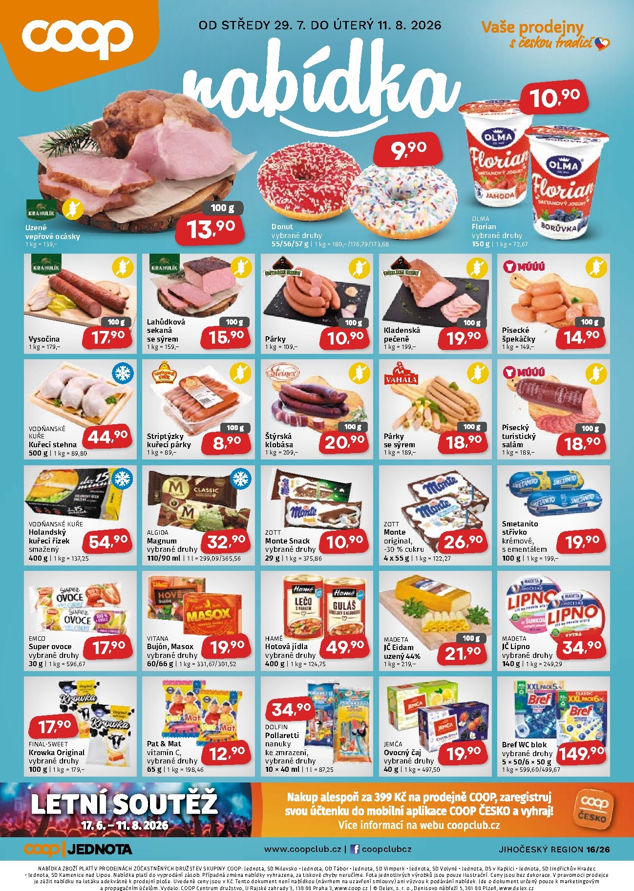 coop - Aktuální Coop - Jižní Čechy leták platný od středy 29.07.2026 do úterý 11.08.2026 - page: 1
