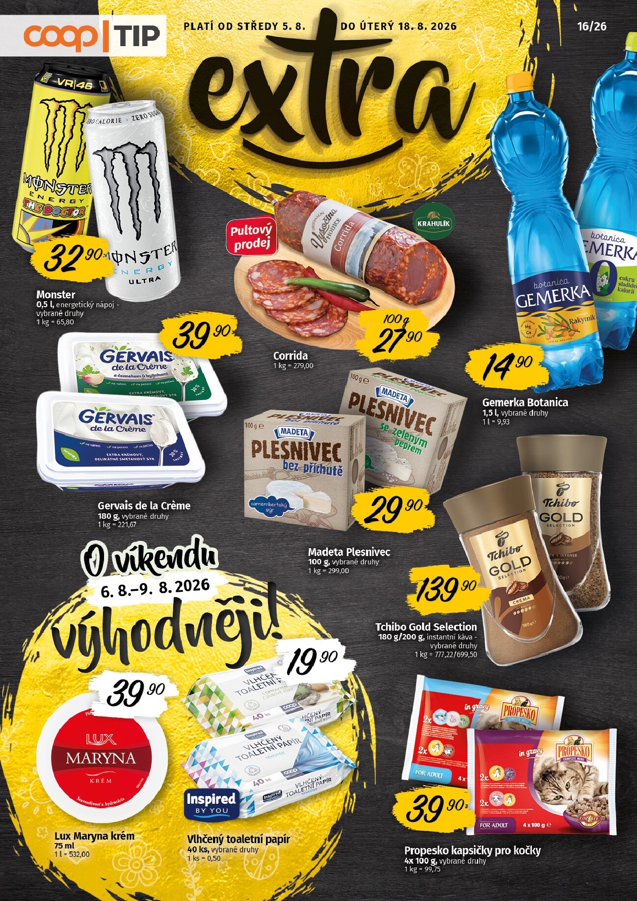 coop - Budoucí Coop - TIP Extra leták platný od středy 05.08.2026 do úterý 18.08.2026