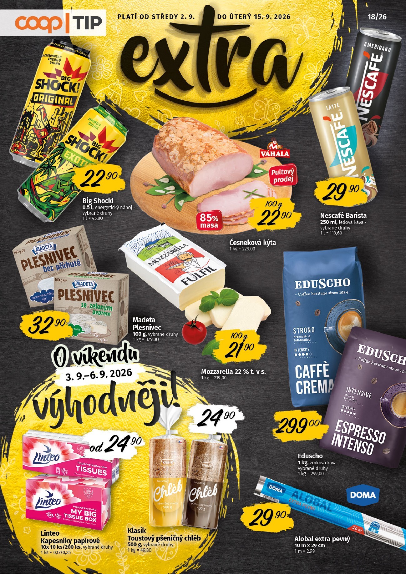 coop - Aktuální Coop - Tip extra leták platný od středy 02.09.2026 do úterý 15.09.2026 - page: 1