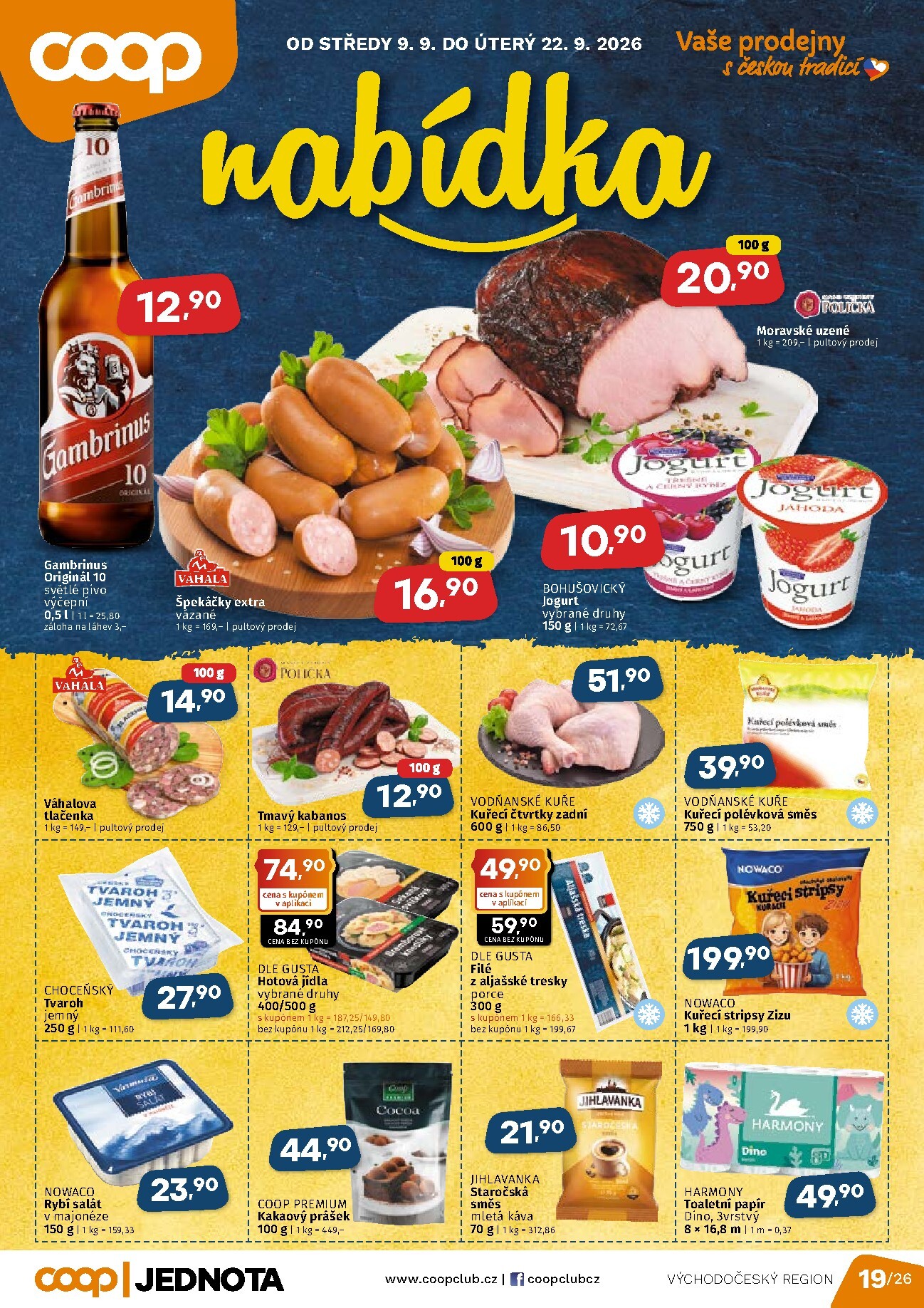 coop - Aktuální Coop - Východní Čechy leták platný od středy 09.09.2026 do úterý 22.09.2026