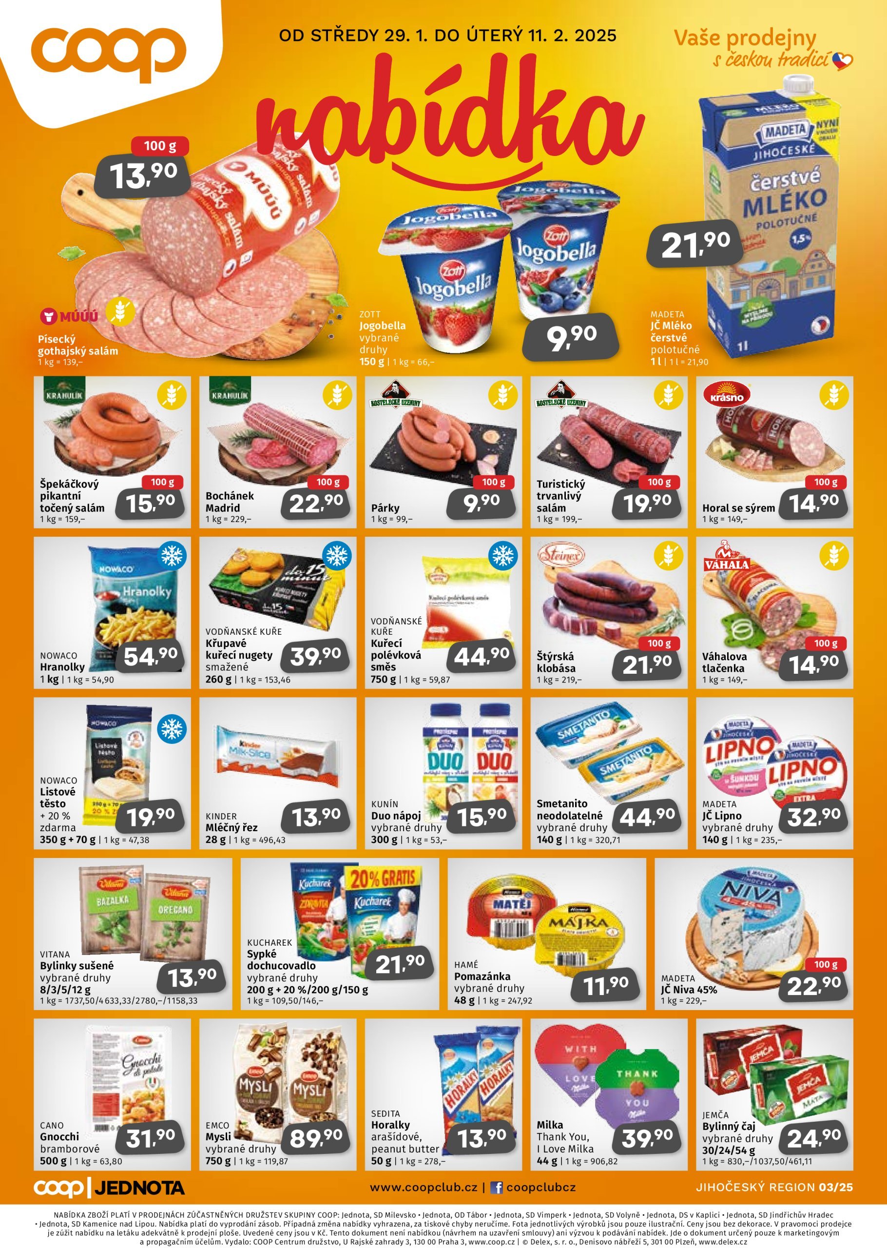 coop - Leták Coop - Jižní Čechy od 29.01. do 11.02. - page: 1