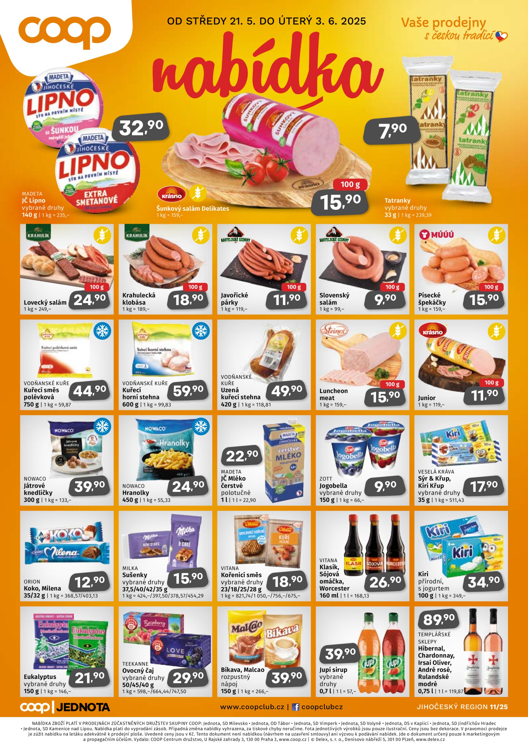 coop - Leták Coop - Jižní Čechy od 21.05. do 03.06.