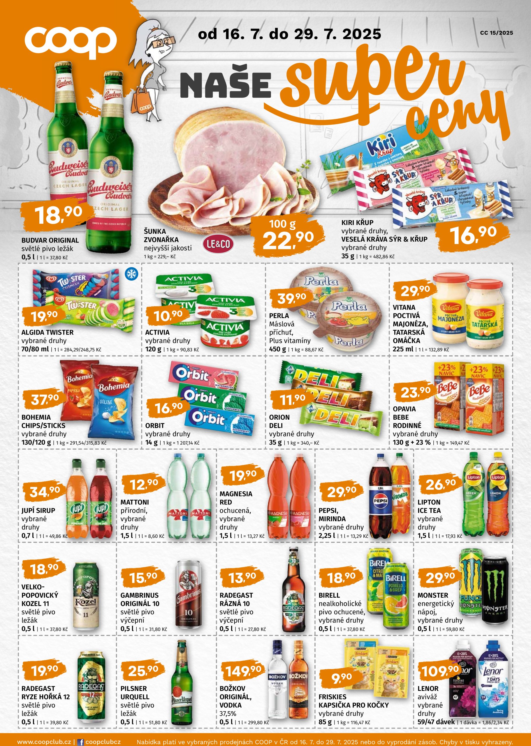 coop - Leták Coop - Naše značky od 16.07. do 29.07.