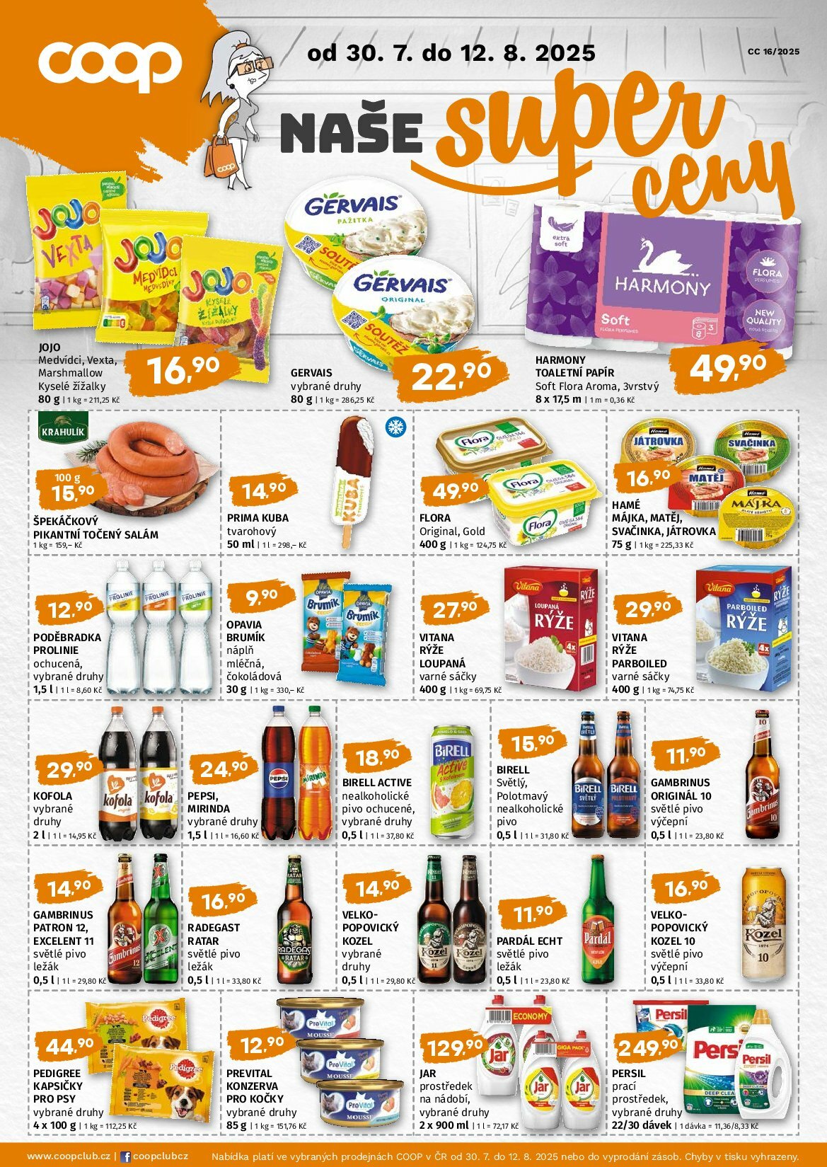 coop - Leták COOP - Naše cena od 30.07. do 12.08.