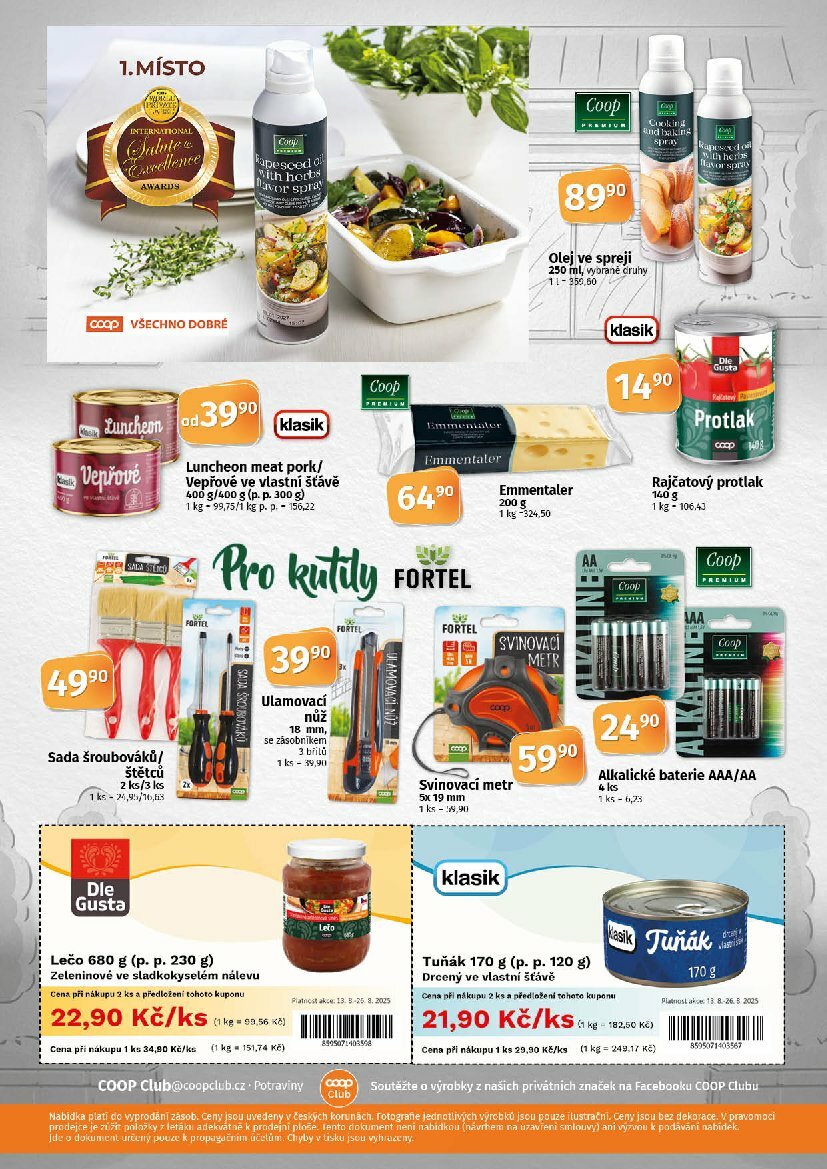 coop - Leták Coop - Tuty-Tip Menu od 13.08. do 26.08. - page: 12