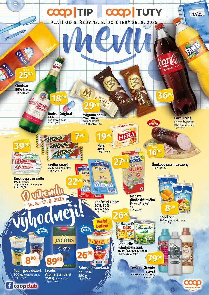 coop - Leták Coop - Tuty-Tip Menu od 13.08. do 26.08.