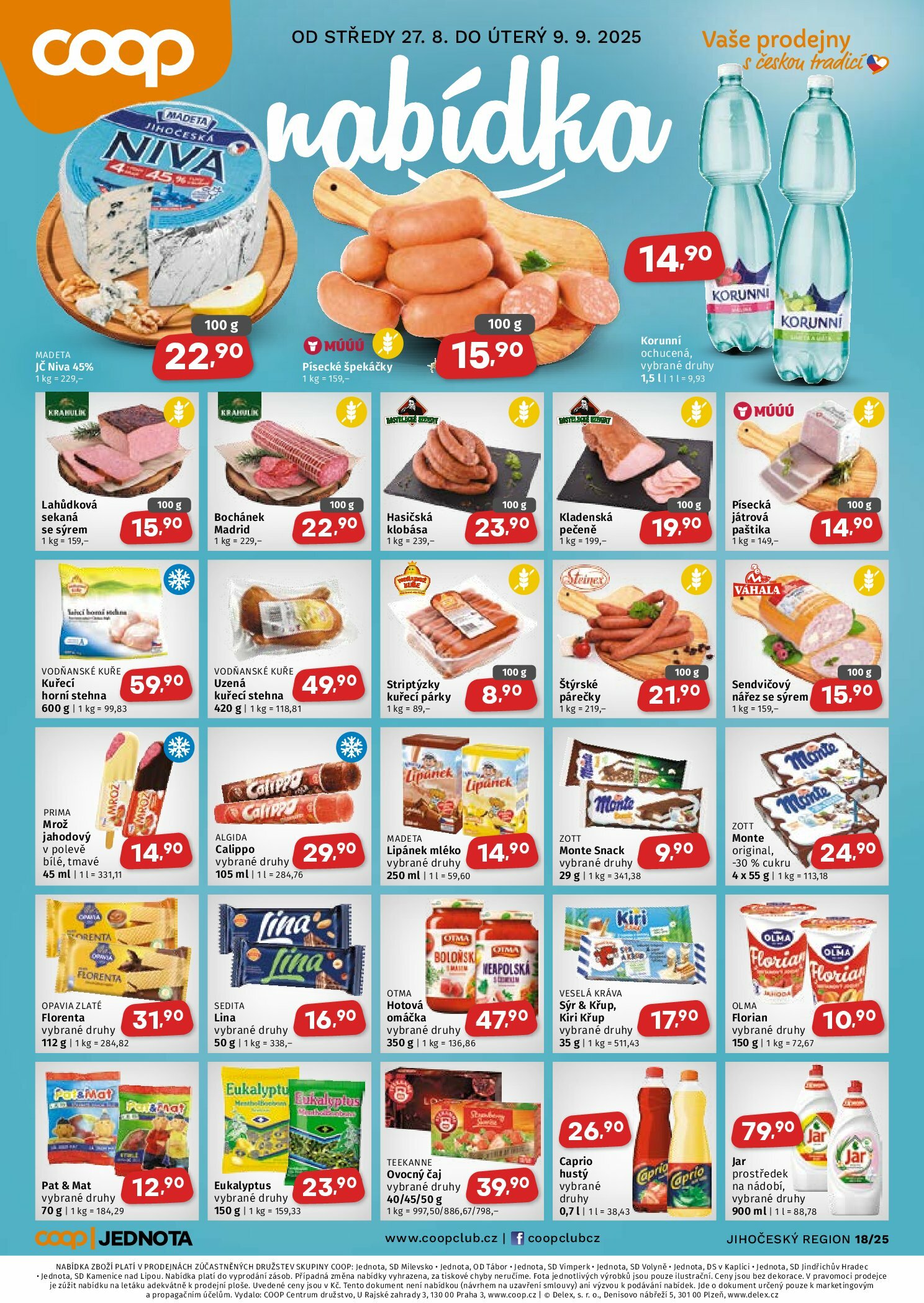 coop - Leták Coop - Jižní Čechy od 27.08. do 09.09.