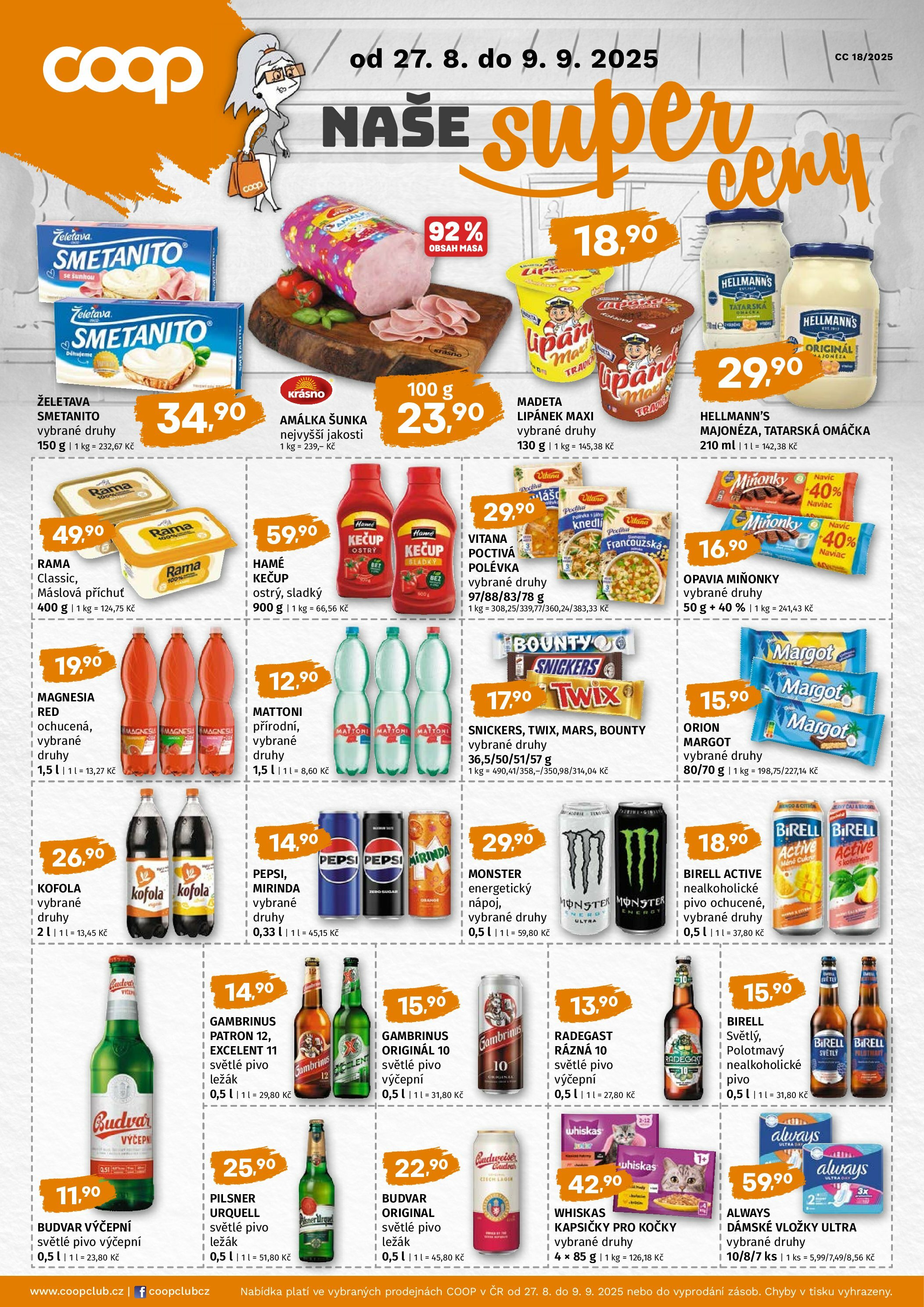 coop - Leták Coop - Naše značky od 27.08. do 09.09. - page: 1