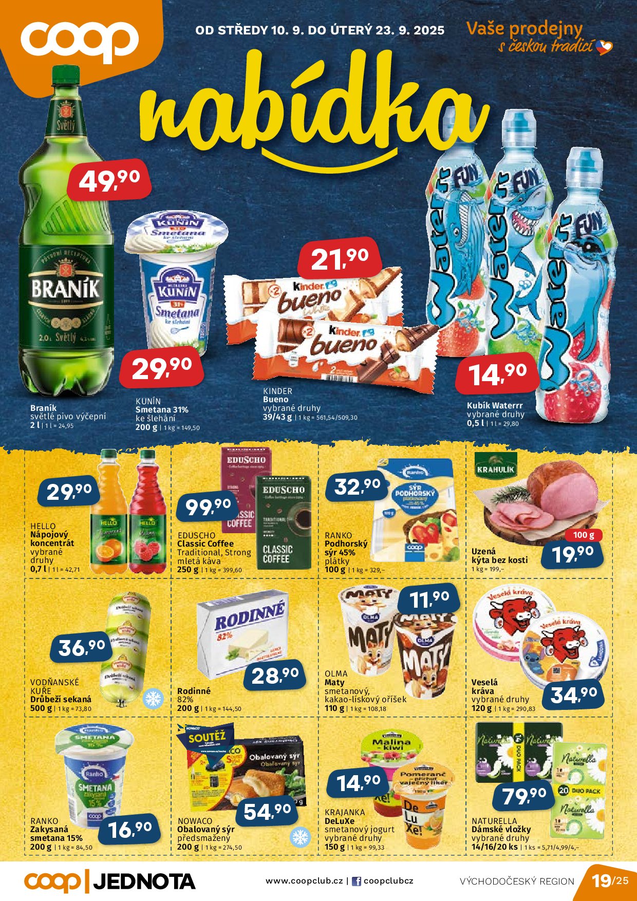 coop - Leták Coop - Východní Čechy od 10.09. do 23.09.