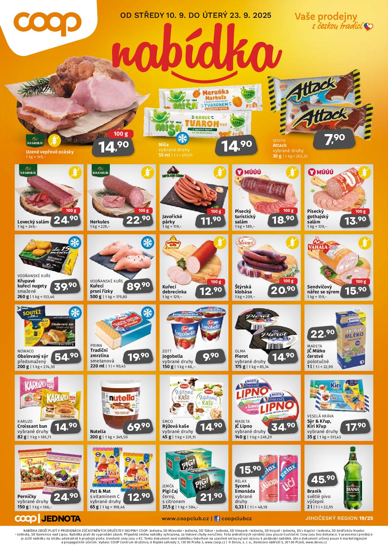 coop - Leták Coop - Jižní Čechy od 10.09. do 23.09.