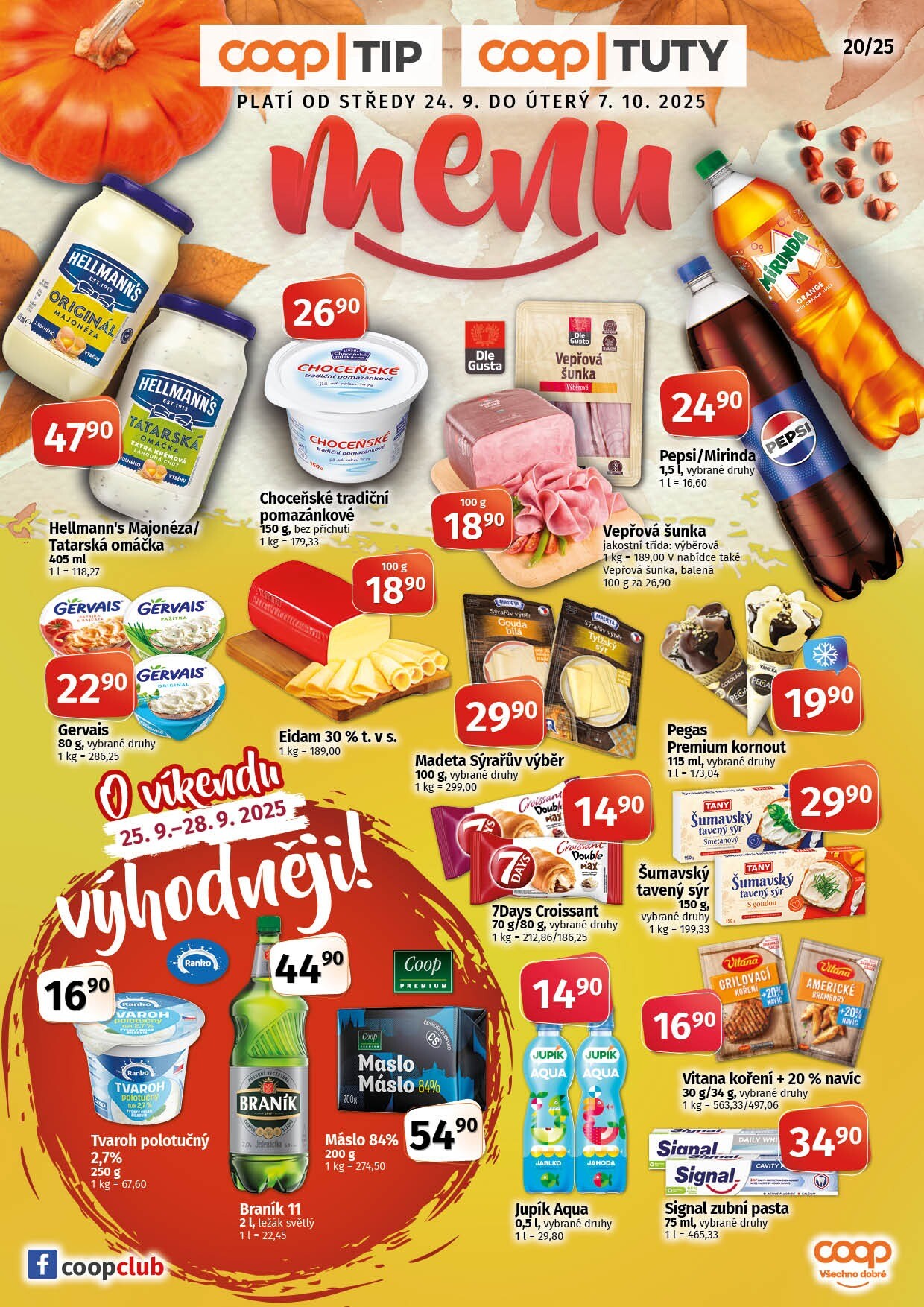 coop - Leták Coop - Tuty-Tip Menu od 24.09. do 07.10.
