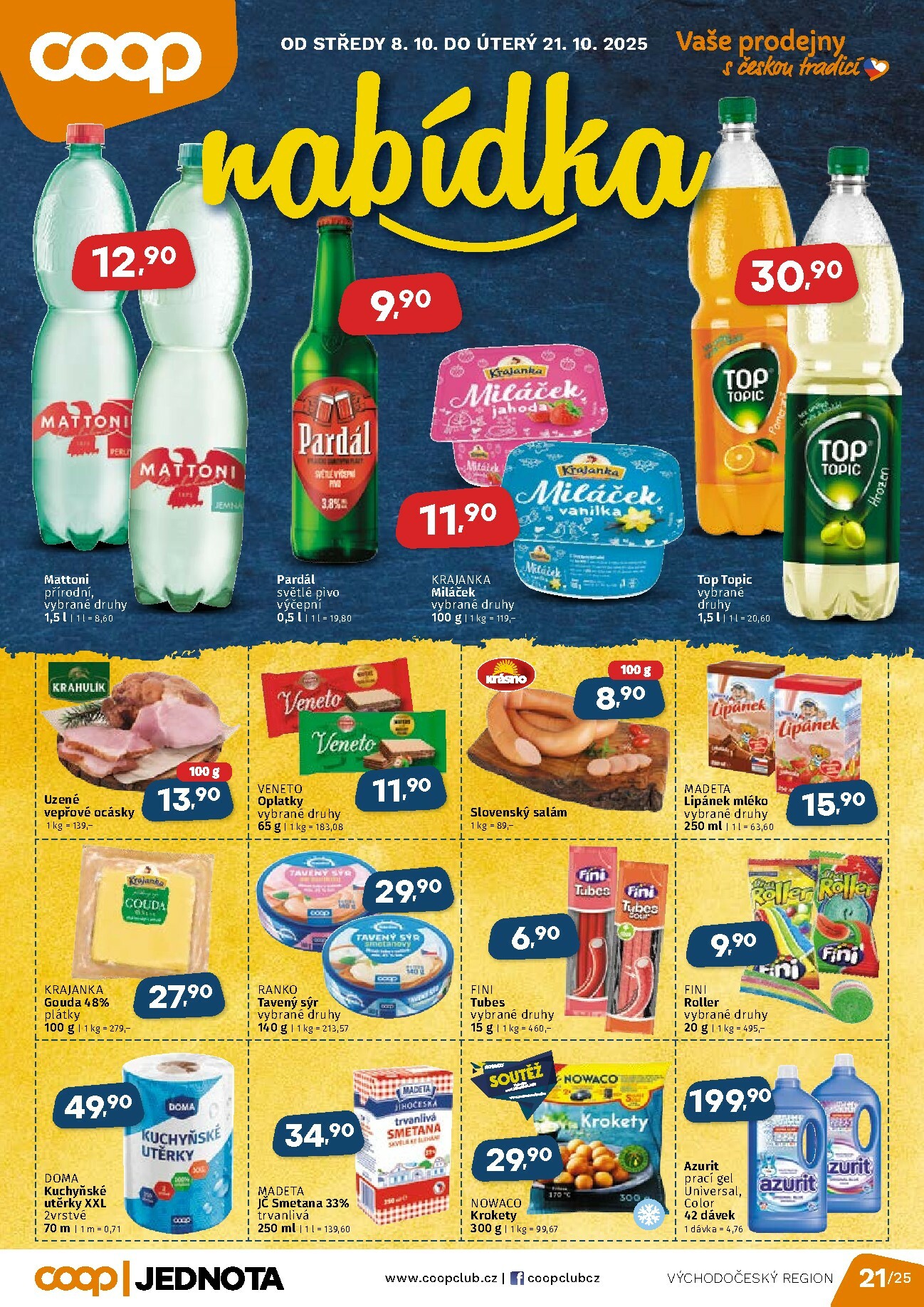 coop - Aktuální leták Coop - Východní Čechy od 08.10. do 21.10.