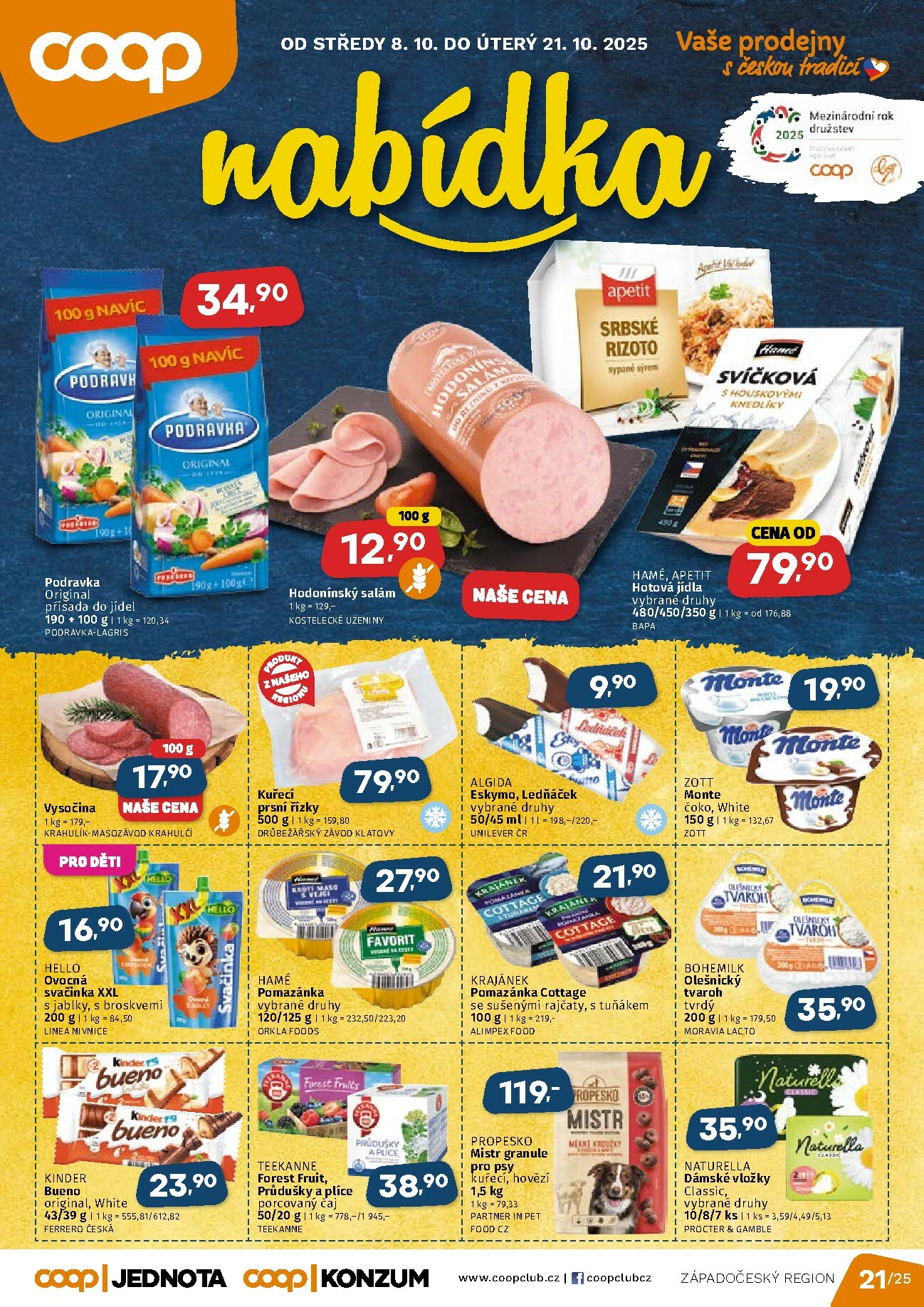 coop - Aktuální leták Coop - Západní Čechy od 08.10. do 21.10.