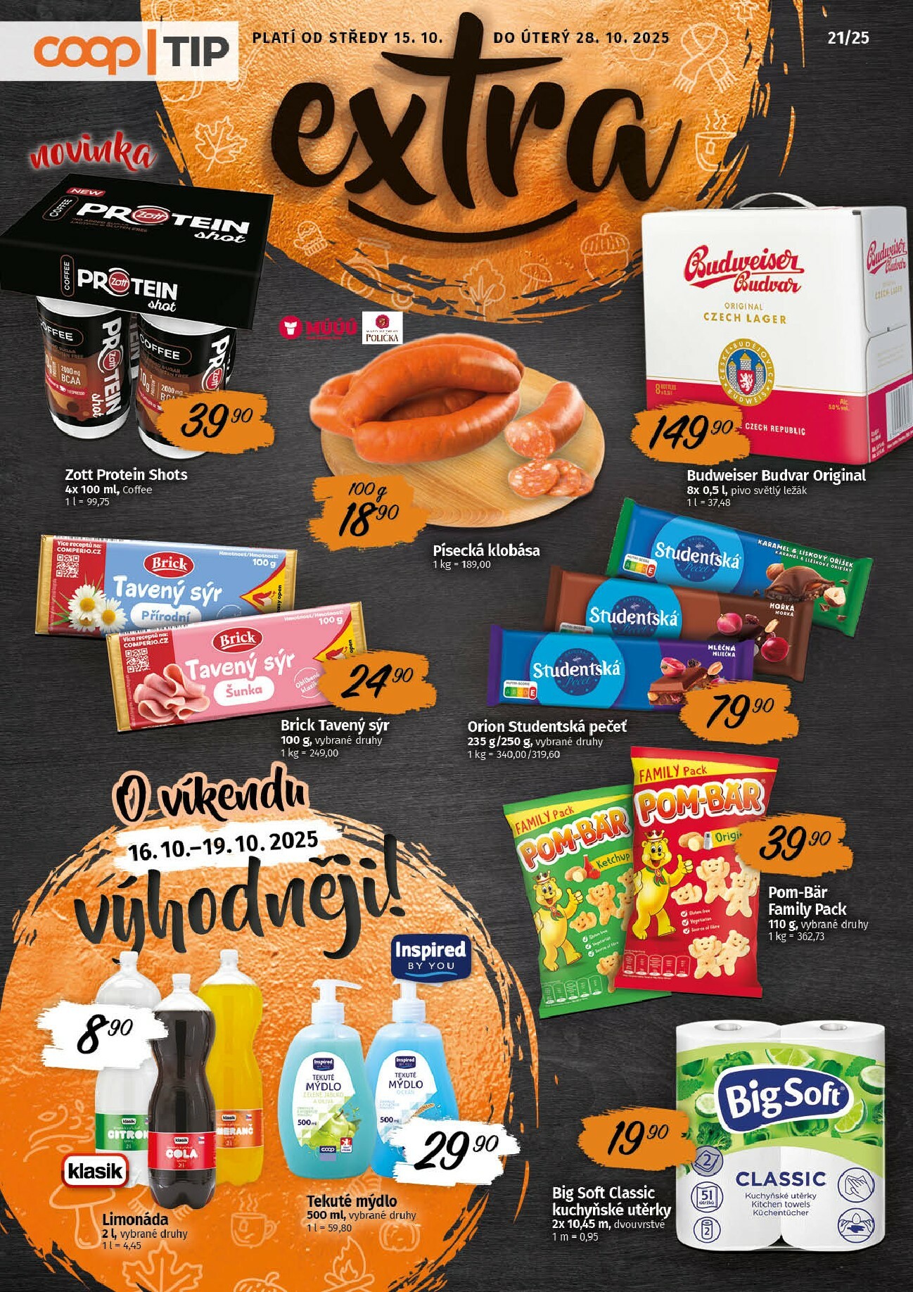 coop - Aktuální leták COOP - Tip Extra od 15.10. do 28.10.