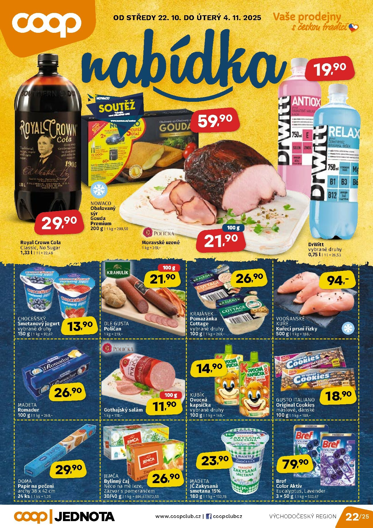 coop - Aktuální leták Coop - Východní Čechy od 22.10. do 04.11.