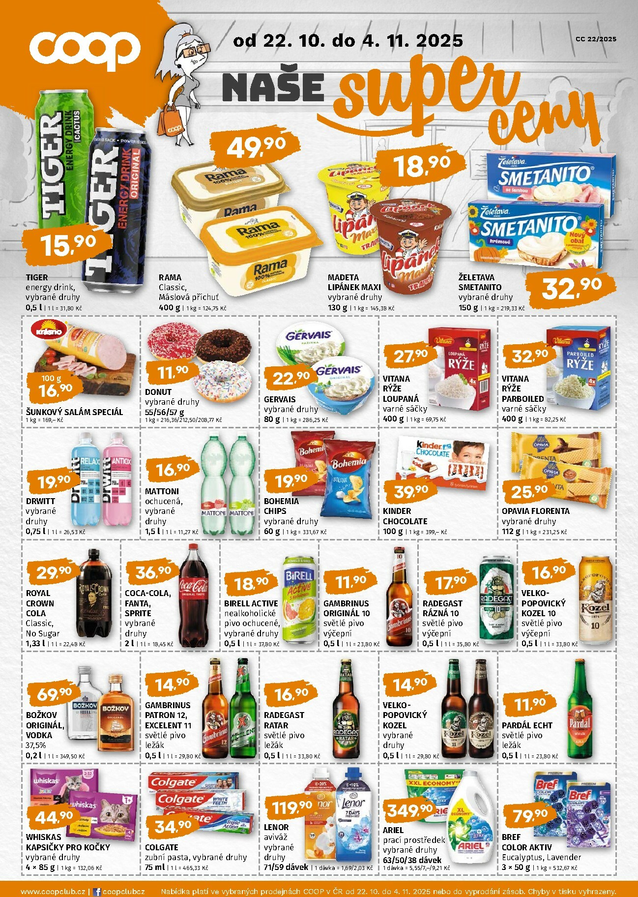 coop - Aktuální leták Coop - Naše super ceny od 22.10. do 04.11.