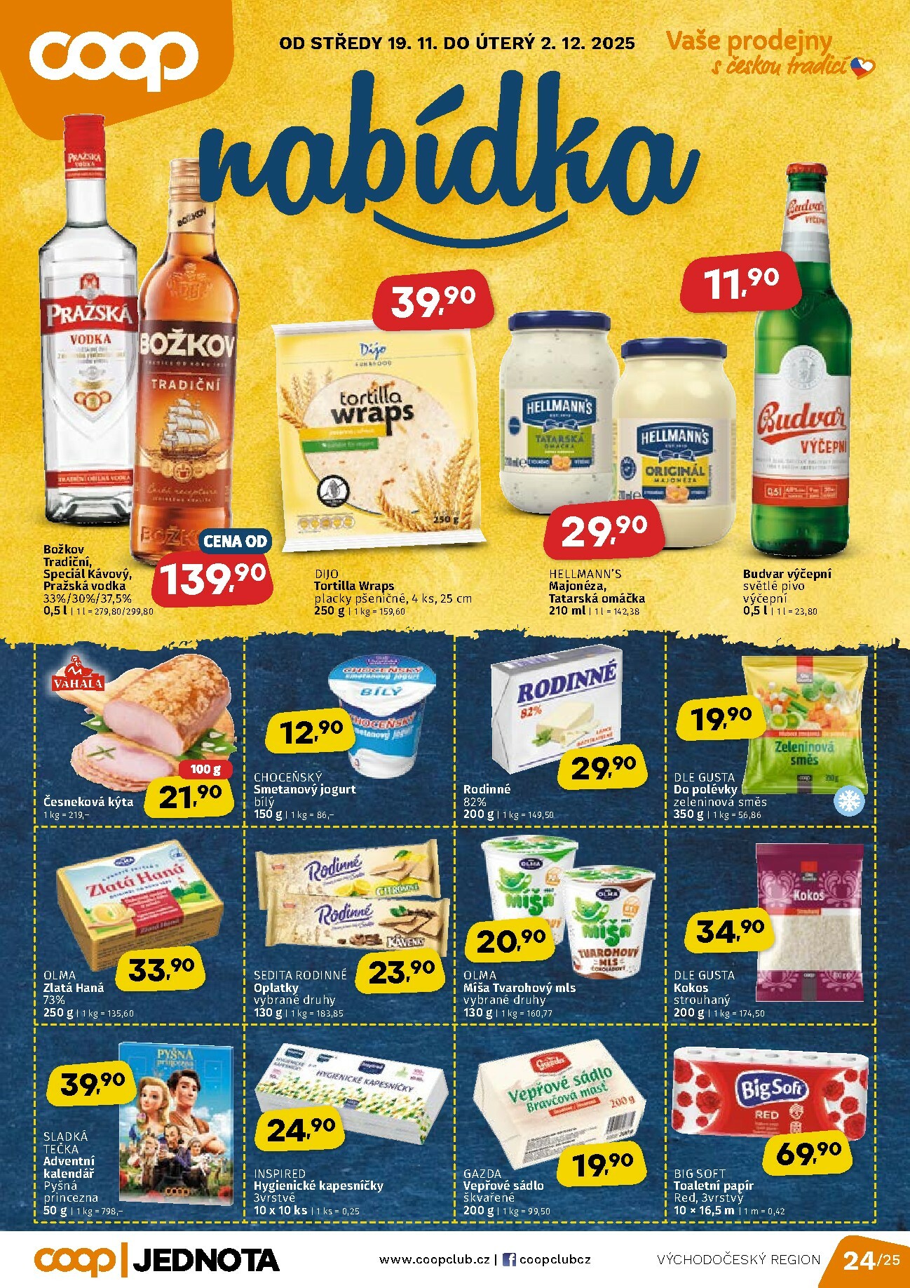 coop - Aktuální leták Coop - Východní Čechy od 19.11. do 02.12. - page: 1