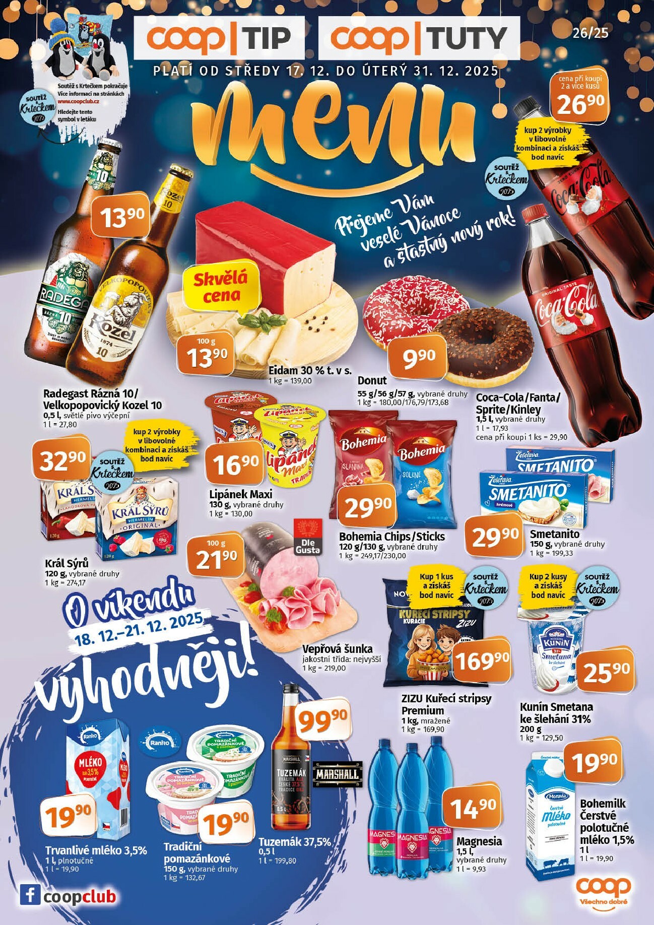 coop - Aktuální leták Coop - Tuty-Tip Menu od 17.12. do 31.12.
