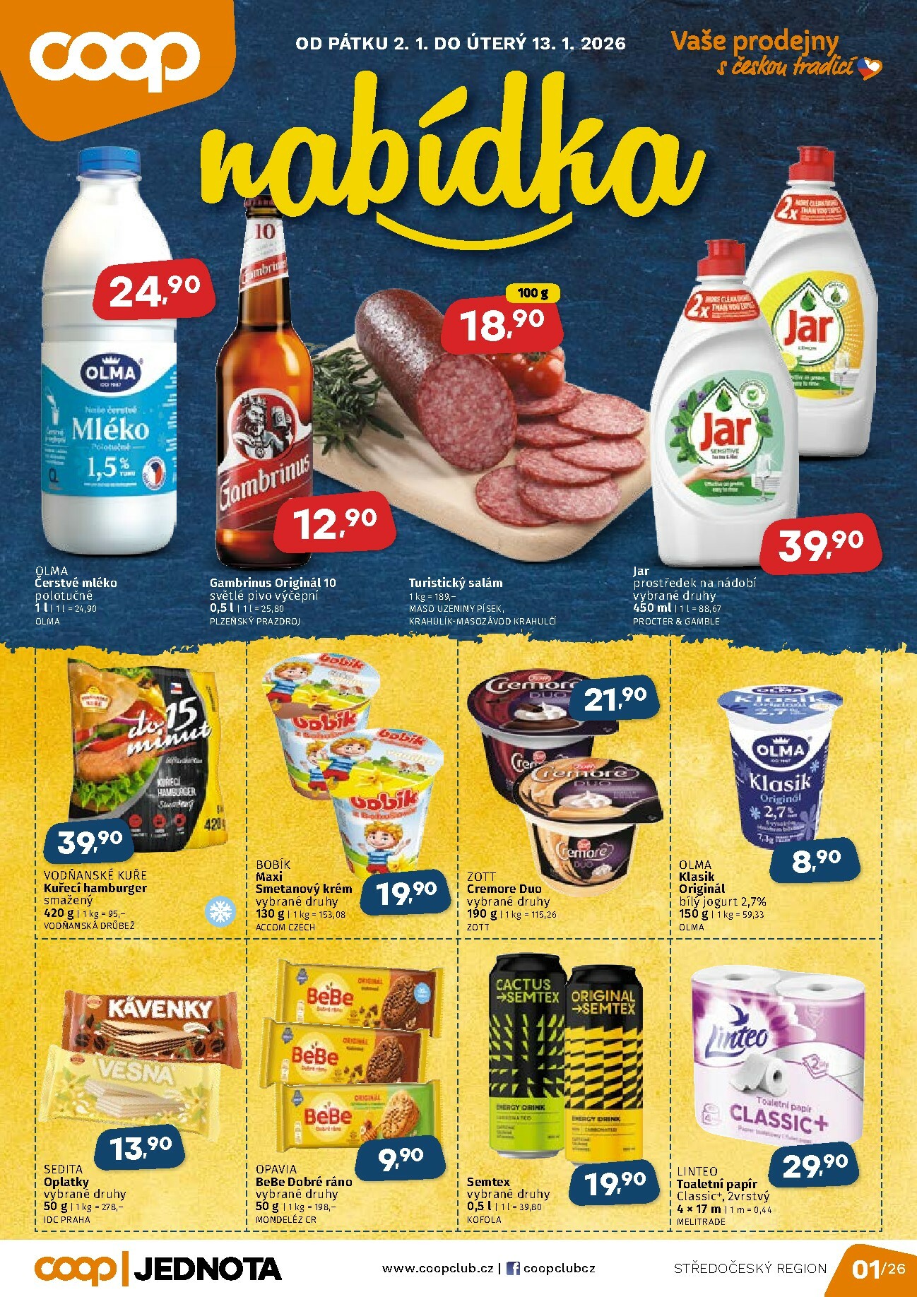 coop - Aktuální leták COOP - Střední Čechy od 02.01. do 13.01.