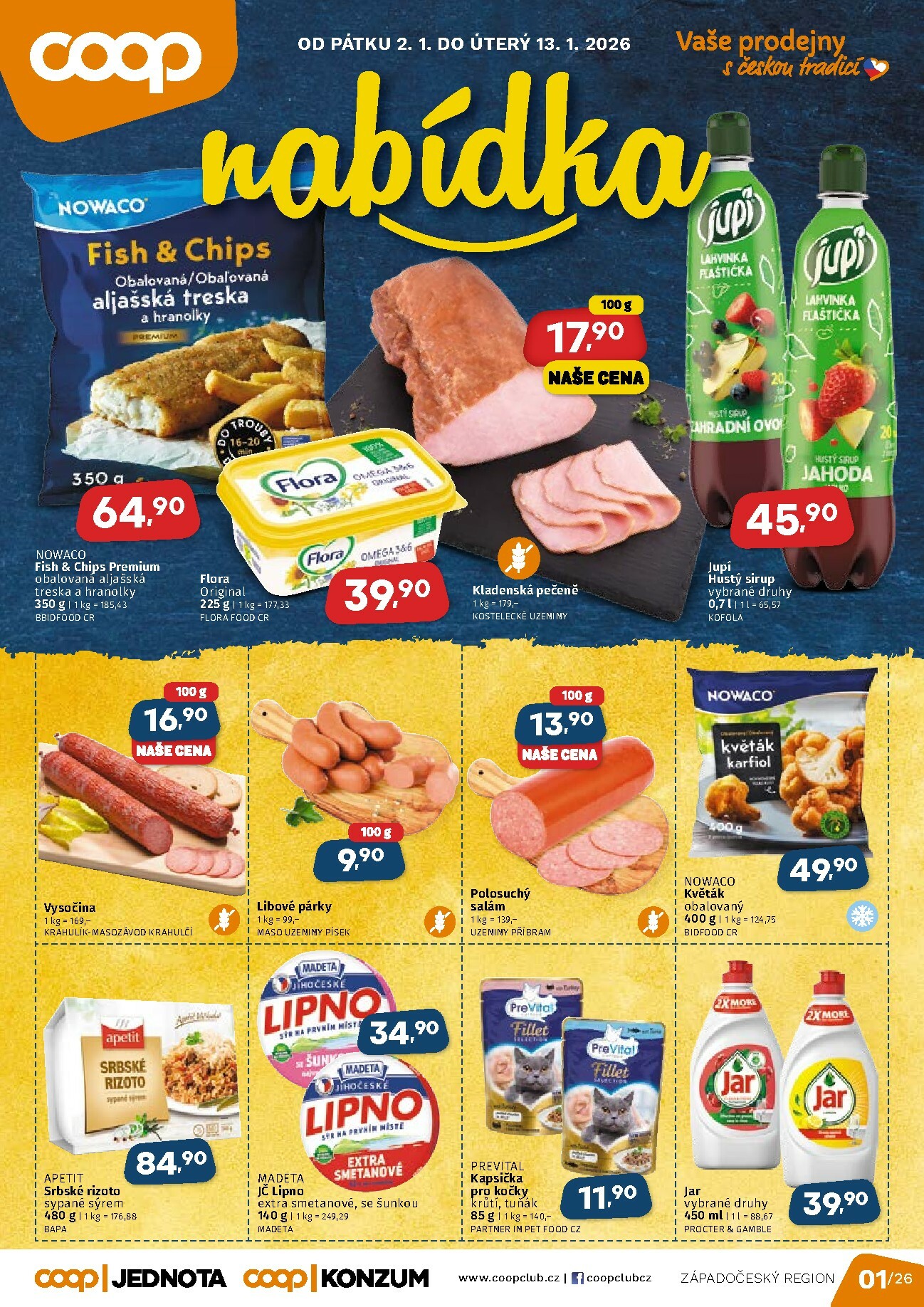coop - Aktuální leták COOP - Západní Čechy od 02.01. do 13.01.
