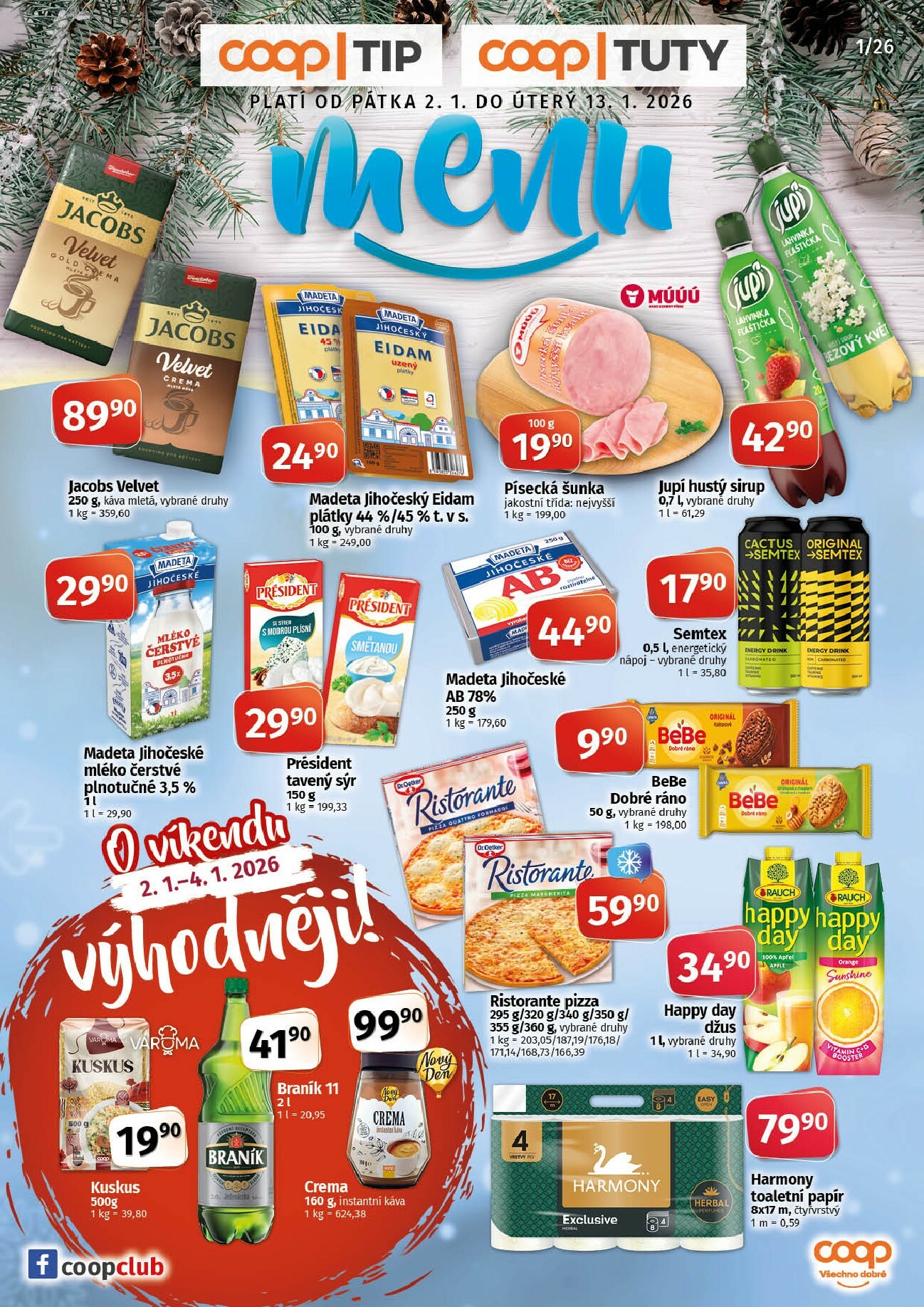 coop - Aktuální leták COOP - Tuty-Tip Menu od 02.01. do 13.01.