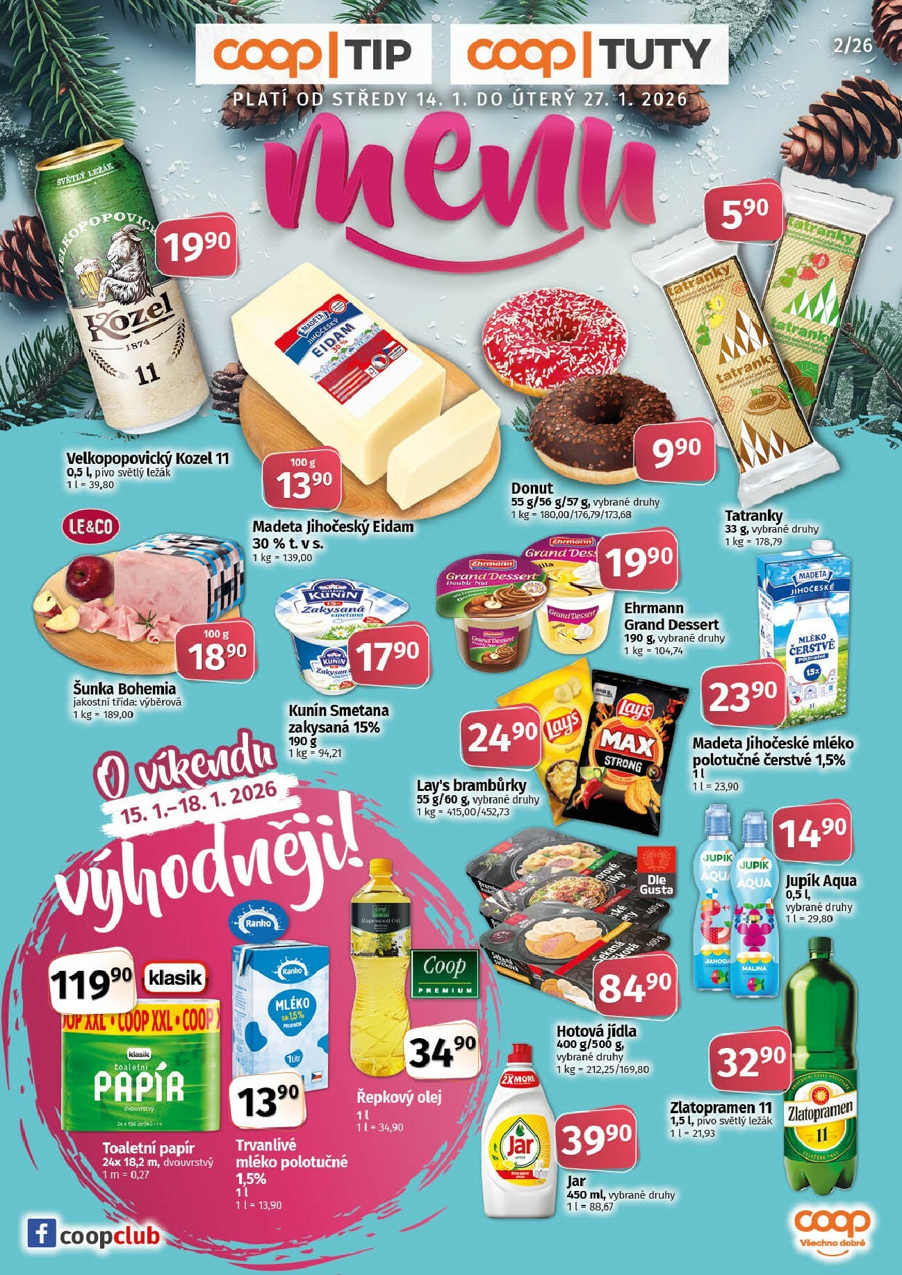 coop - Aktuální leták Coop - Tuty-Tip Menu od 14.01. do 27.01.