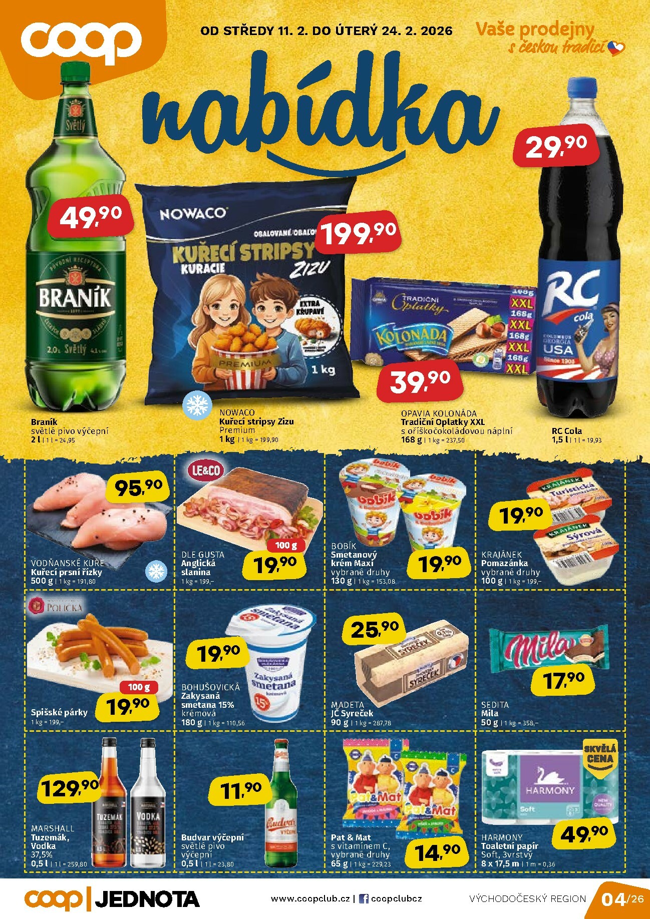 coop - COOP - Východní Čechy leták platný od středy 11.02.2026 do úterý 24.02.2026