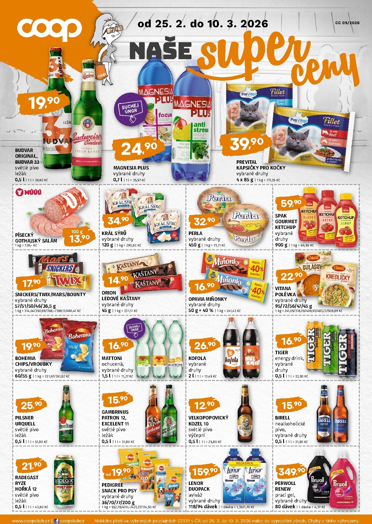 coop - Coop - Naše značky leták platný od středy 25.02.2026 do úterý 10.03.2026