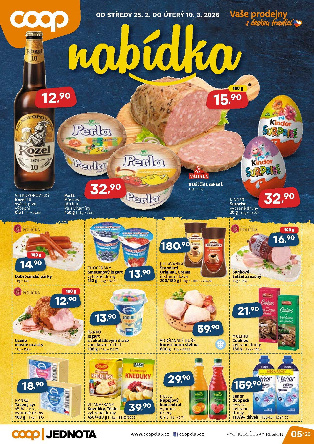 coop - Coop - Východní Čechy leták platný od středy 25.02.2026 do úterý 10.03.2026