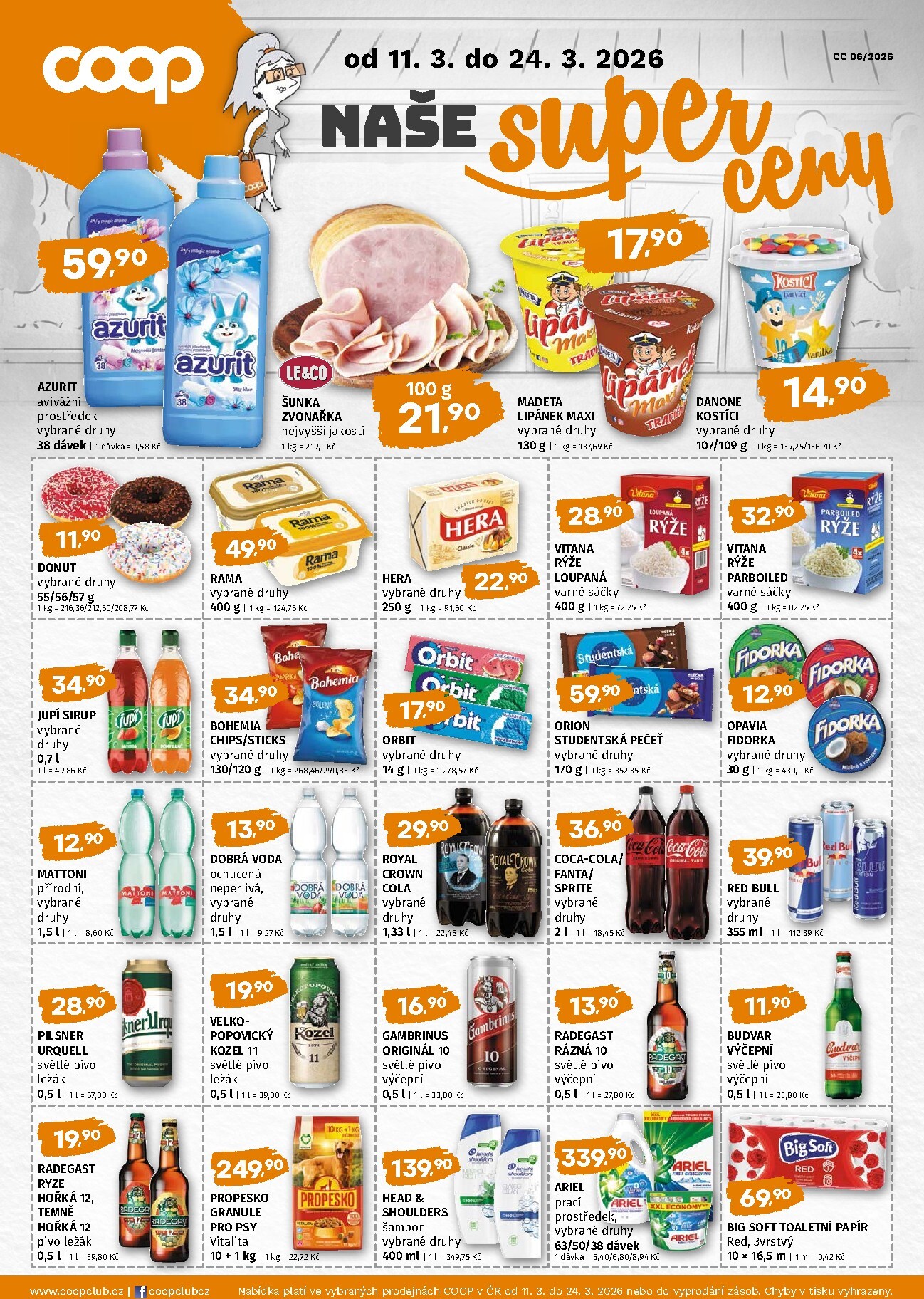 coop - Coop - Naše značky leták platný od středy 11.03.2026 do úterý 24.03.2026