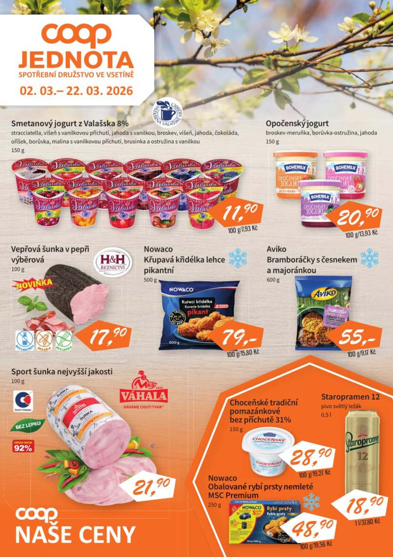 coop - Coop Jednota leták platný od pondělí 02.03.2026 do neděle 22.03.2026
