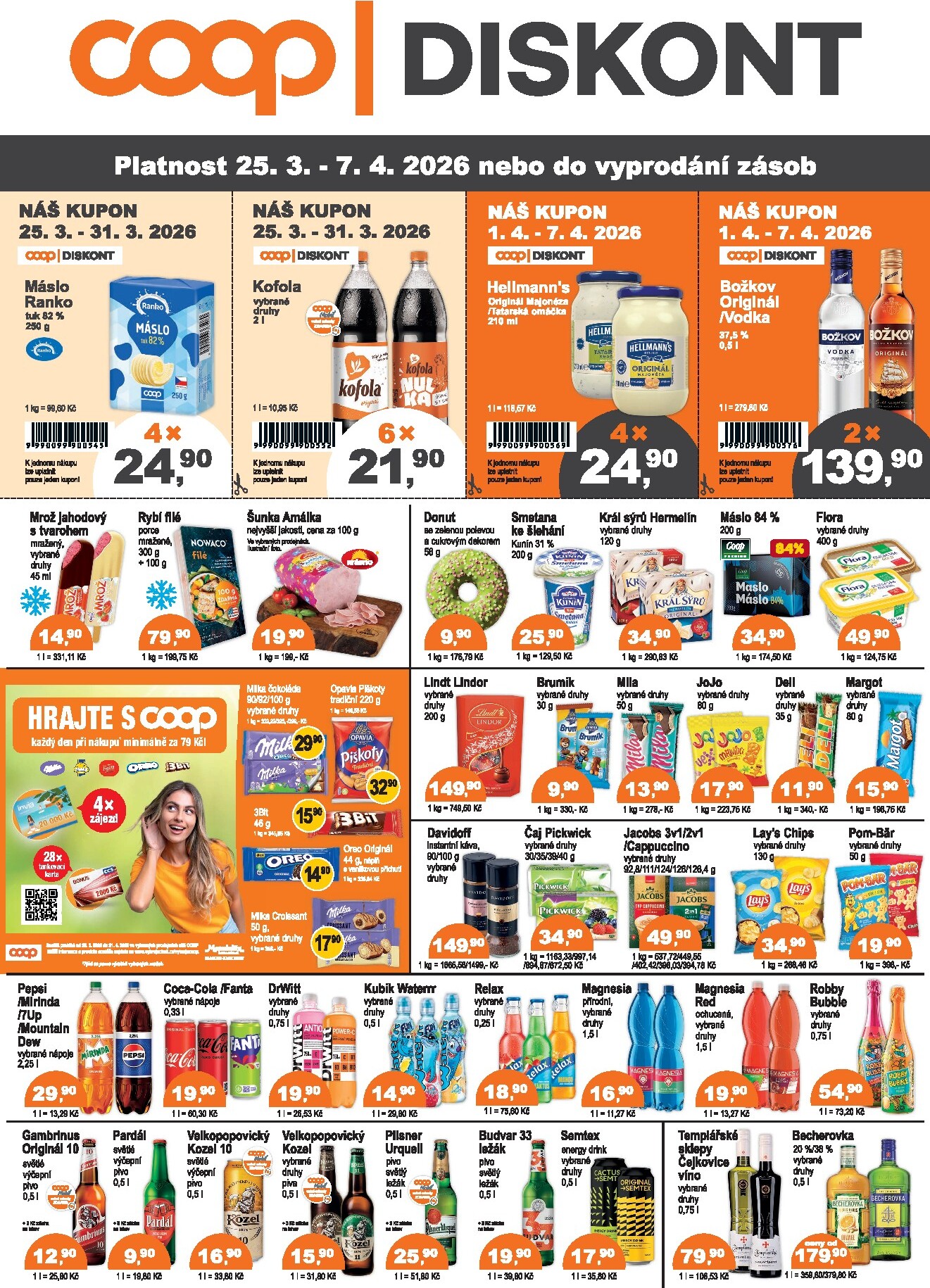 coop - Coop - Diskont leták platný od středy 25.03.2026 do úterý 07.04.2026